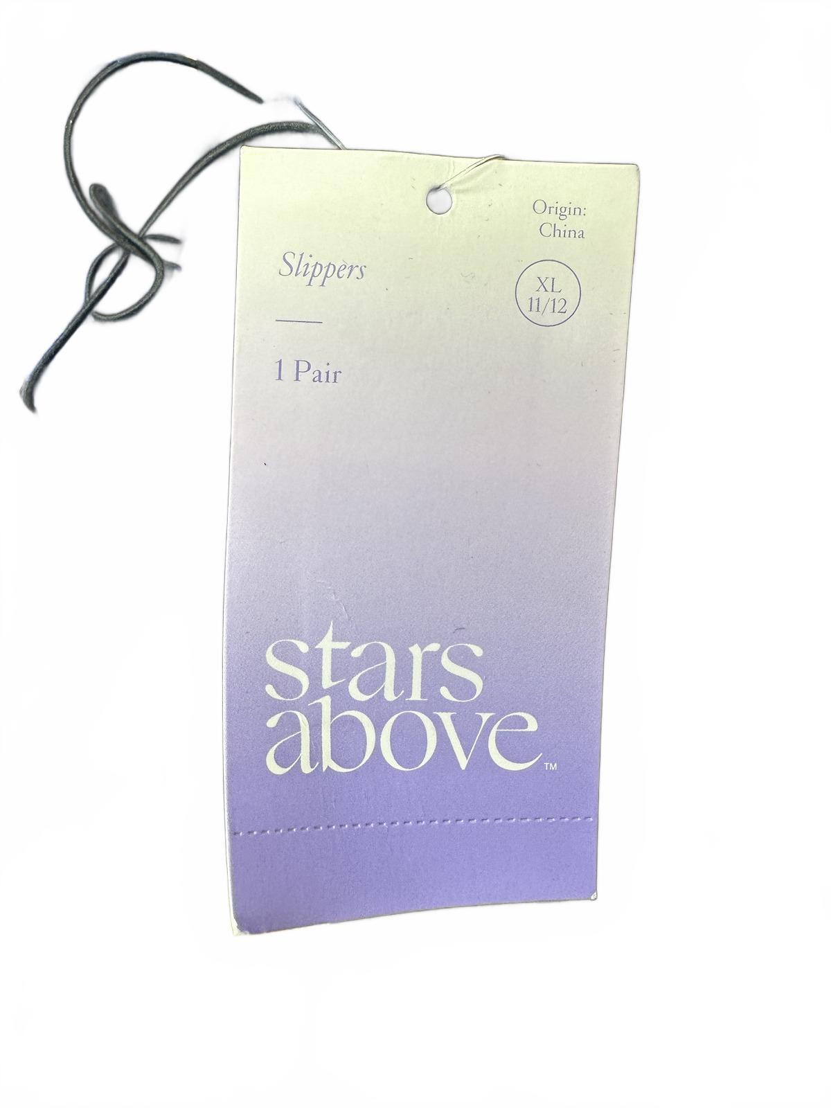Stars Above Navy Velvet Slippers Cozy Y2K Indoor Shoes