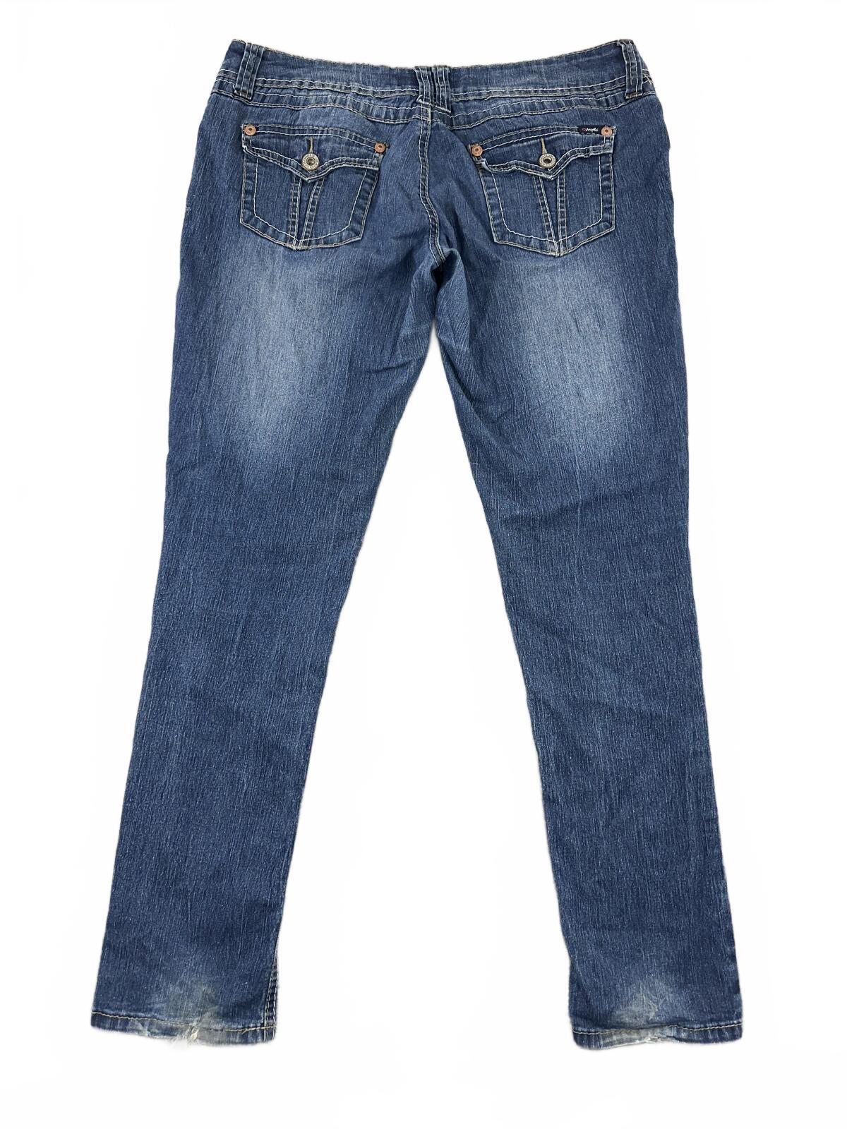 Angels Y2K Vintage Wash Denim Jeans Classic Five Pocket