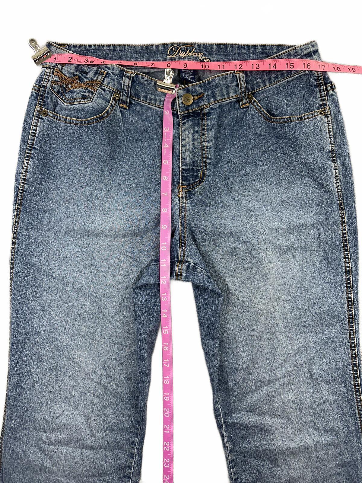 Duplex Y2K Embroidered Flare Jeans Wash Wide Leg Vintage Retro Y2K