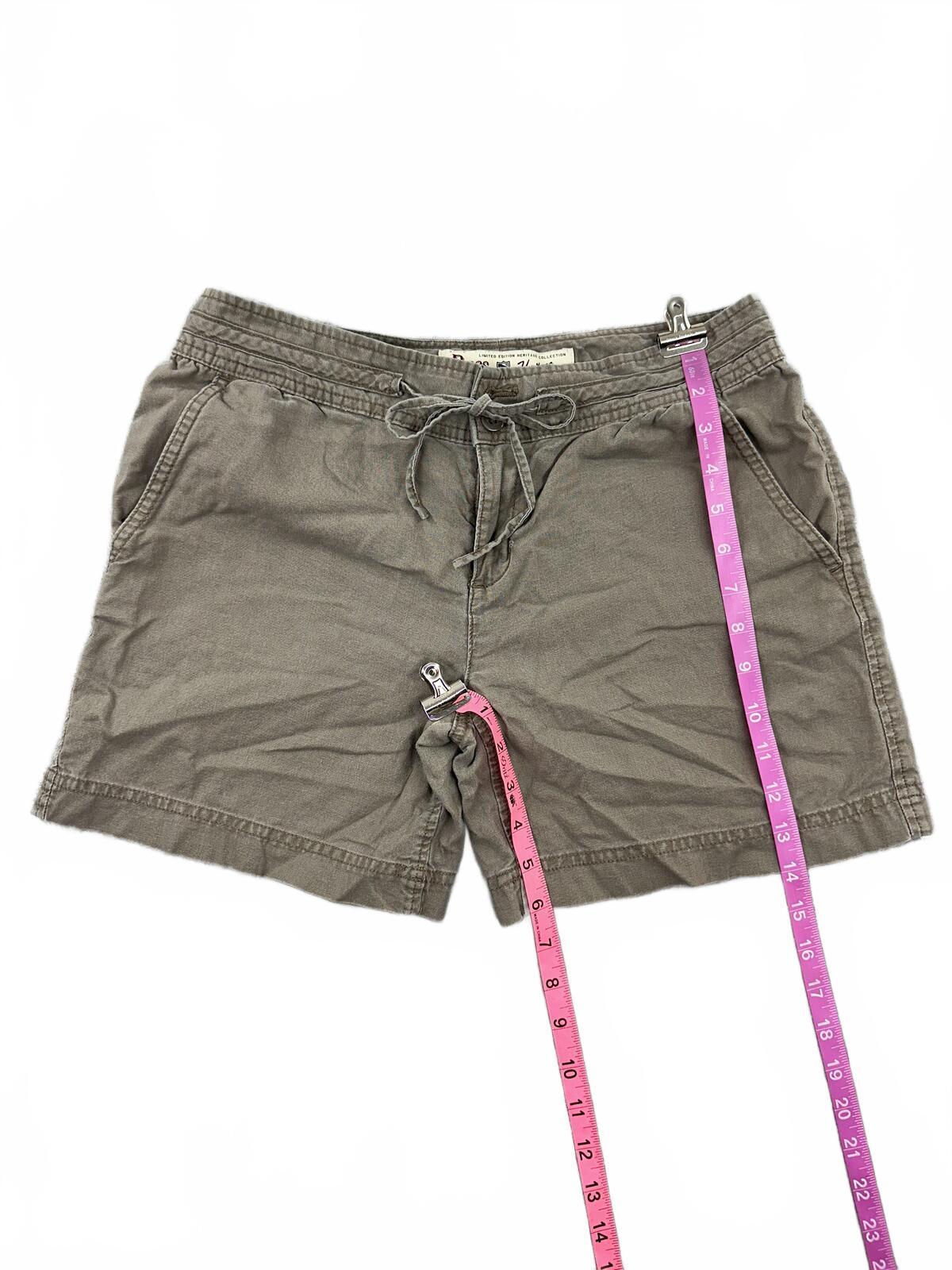 G.H. Bass & Co. Heritage Linen Cotton Shorts Casual Y2K Vintage Inspired