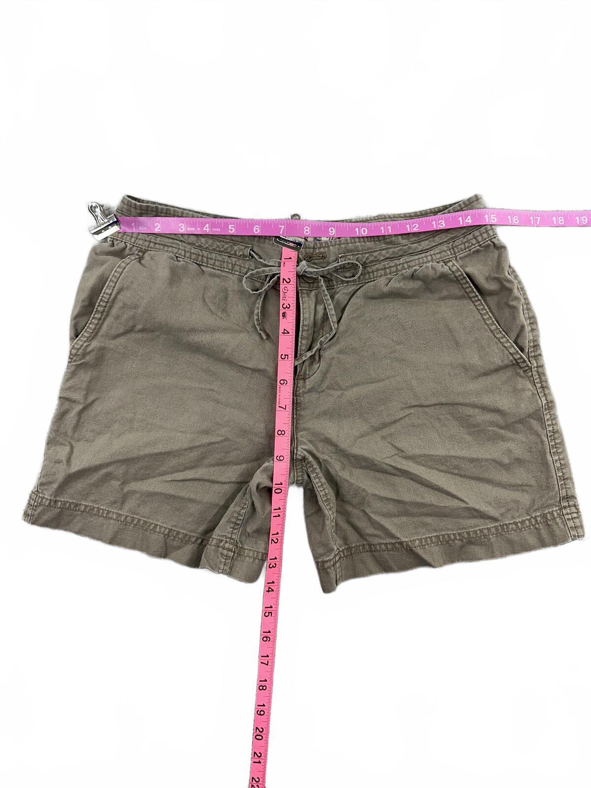 G.H. Bass & Co. Heritage Linen Cotton Shorts Casual Y2K Vintage Inspired