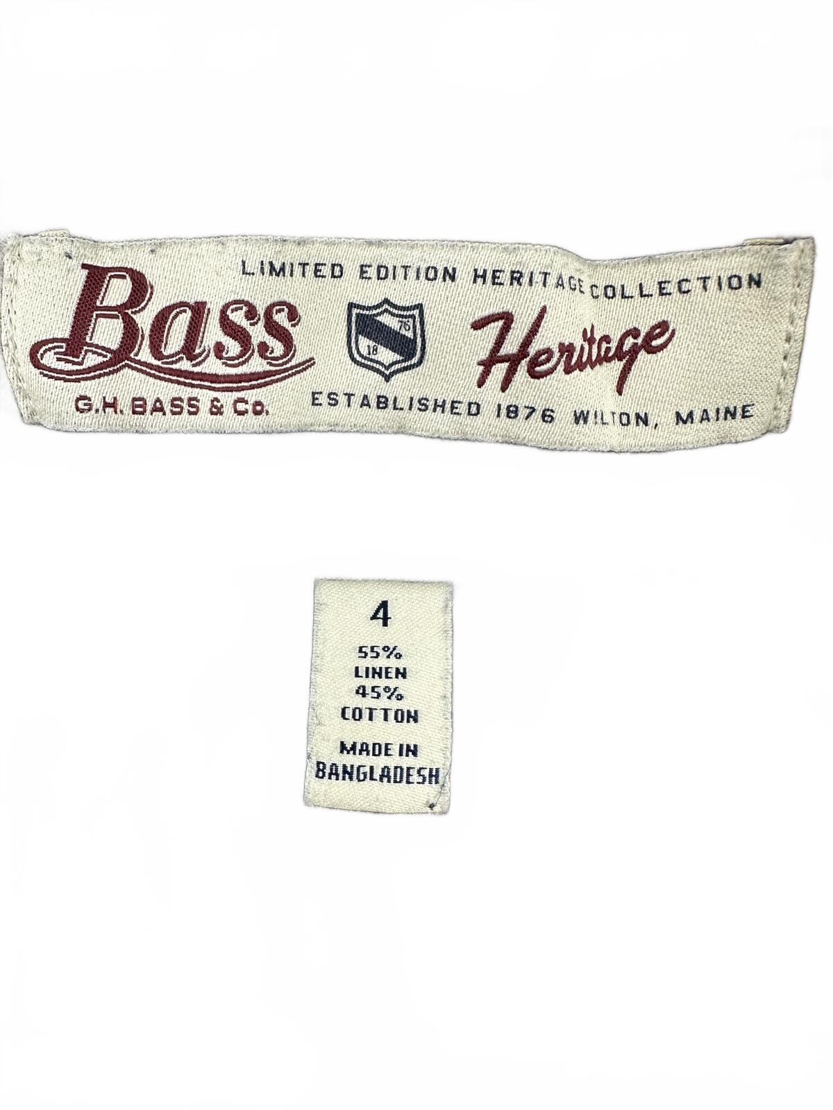 G.H. Bass & Co. Heritage Linen Cotton Shorts Casual Y2K Vintage Inspired