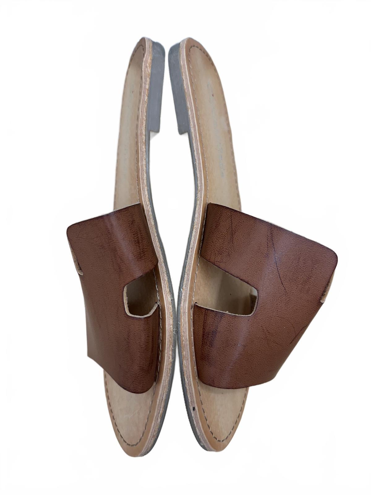 Cityclassified Brown Slide Sandals Minimalist Casual