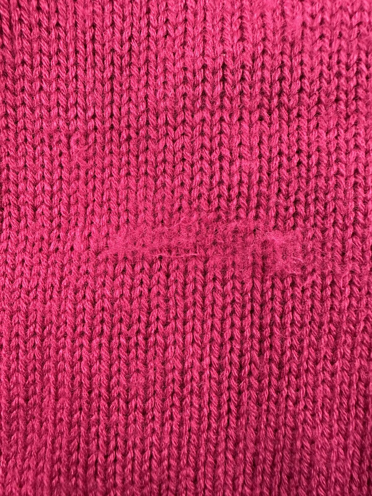 Erika Magenta Y2K Vintage Inspired Cardigan Sweater with Shawl Collar and Button