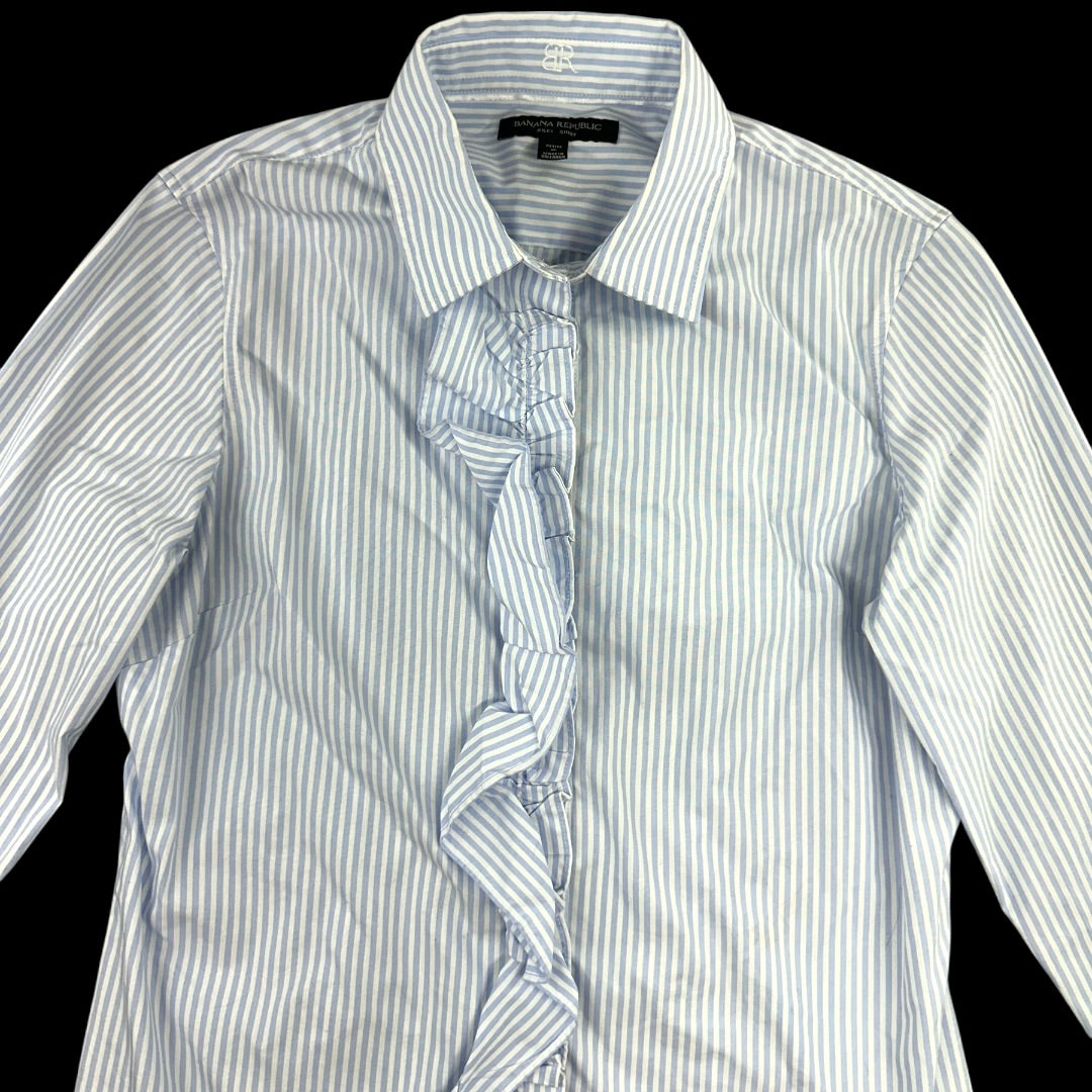 Banana Republic Riley Tailored Ruffle Button Down