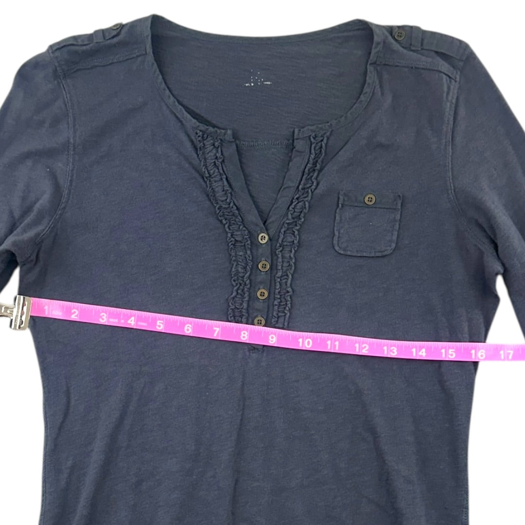 Navy Blue Long Sleeve Shirt