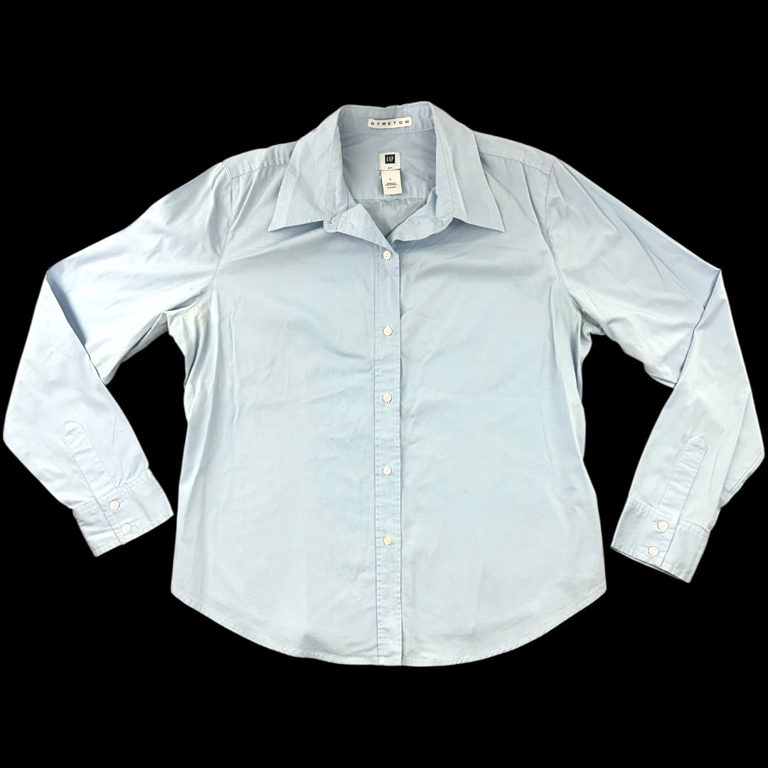 Gap Stretch Light Blue Button Down Shirt