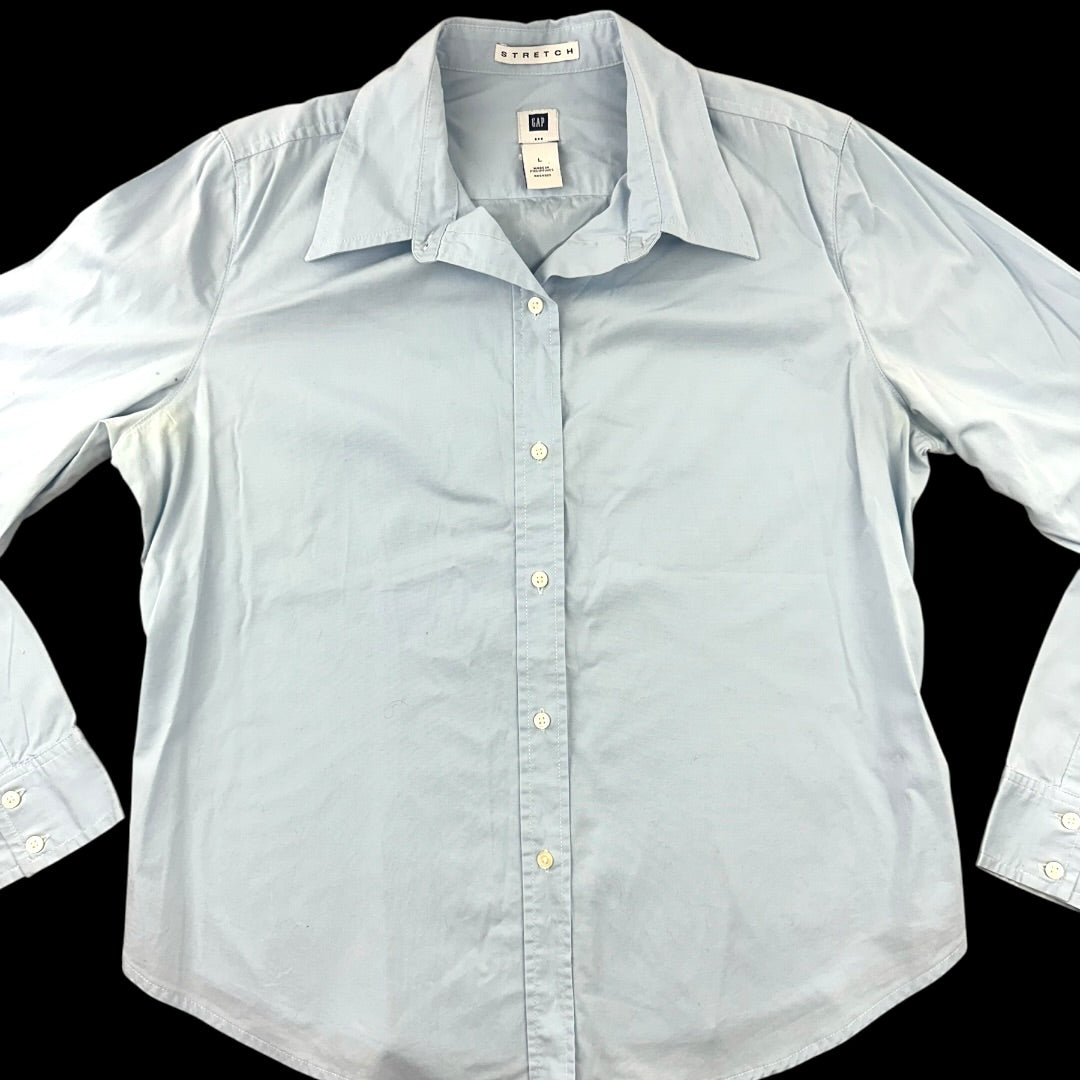 Gap Stretch Light Blue Button Down Shirt
