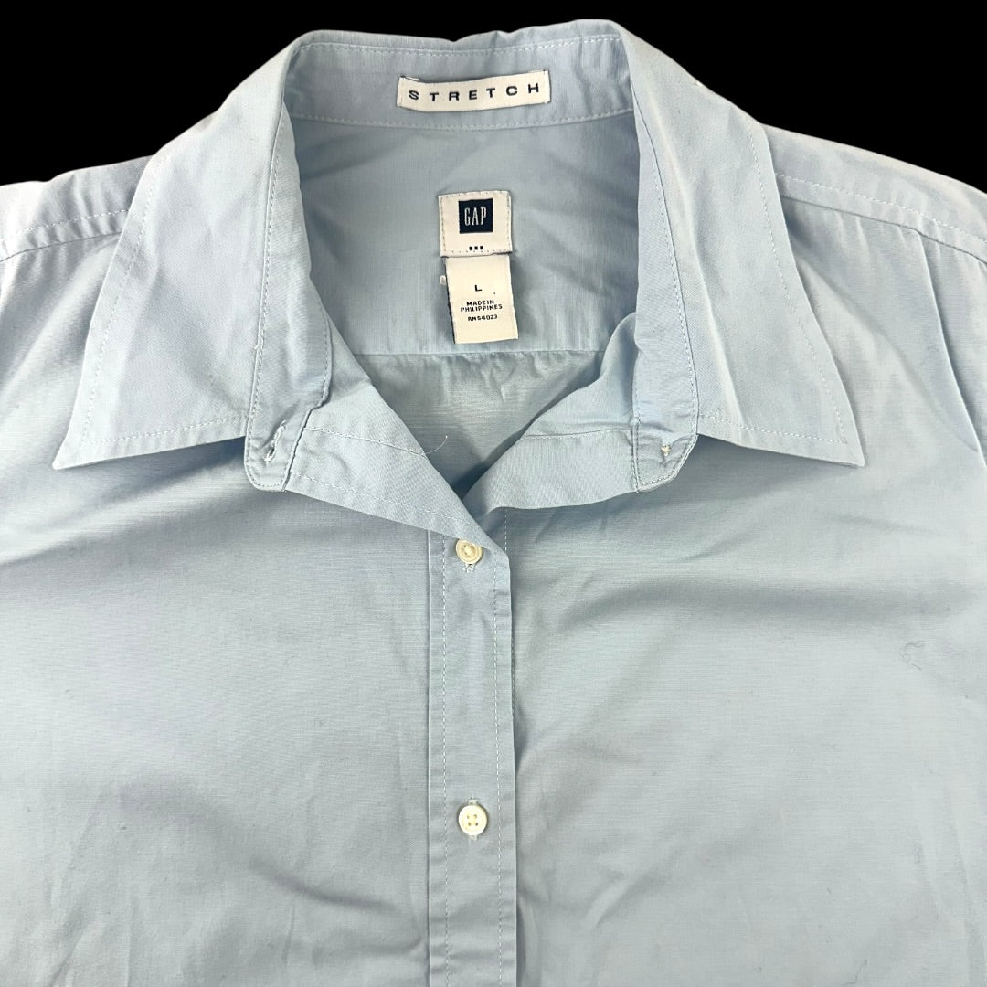 Gap Stretch Light Blue Button Down Shirt