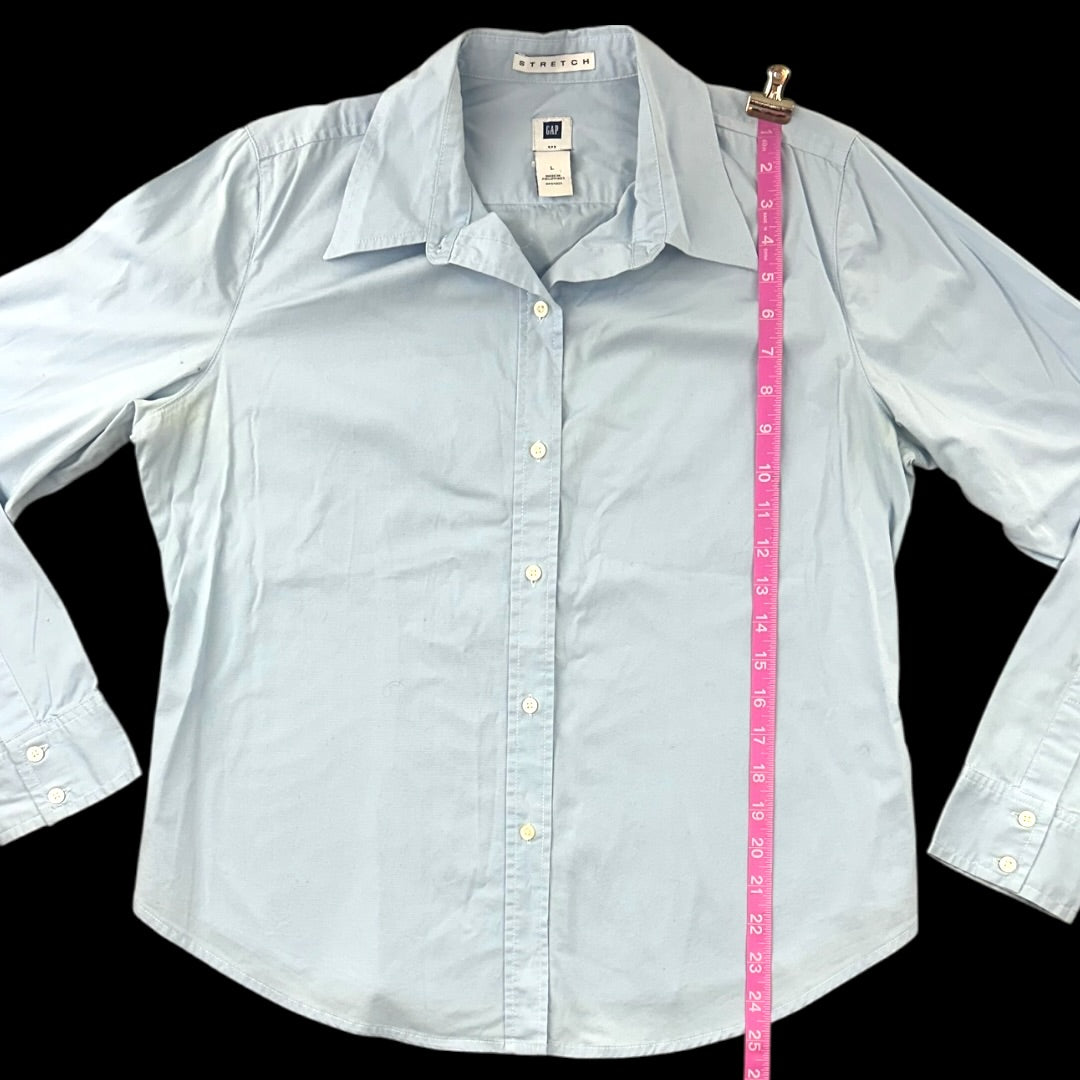 Gap Stretch Light Blue Button Down Shirt