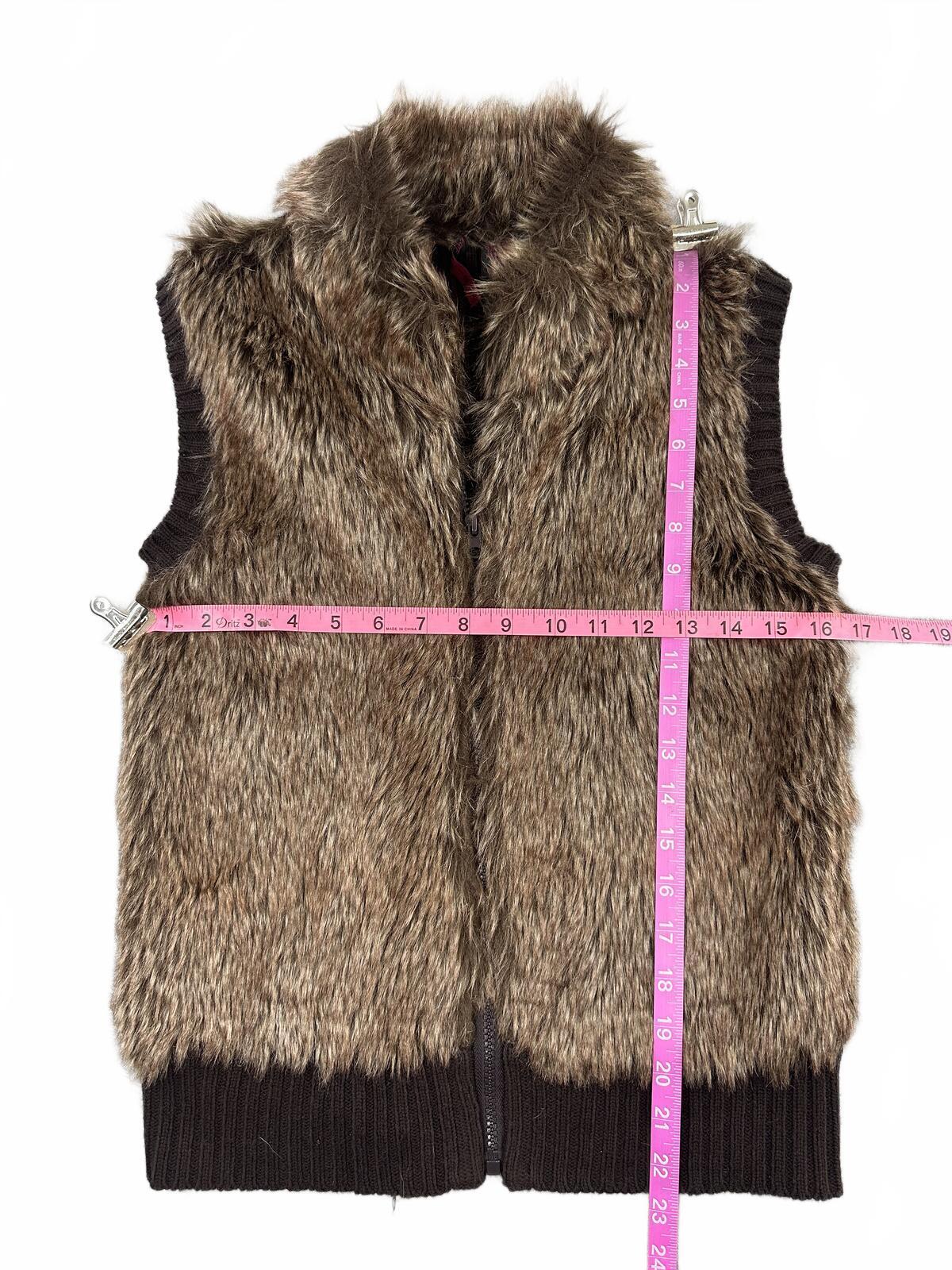 Heart N Crush Faux Fur Vest Y2K Fairycore Boho Shaggy Layering Piece
