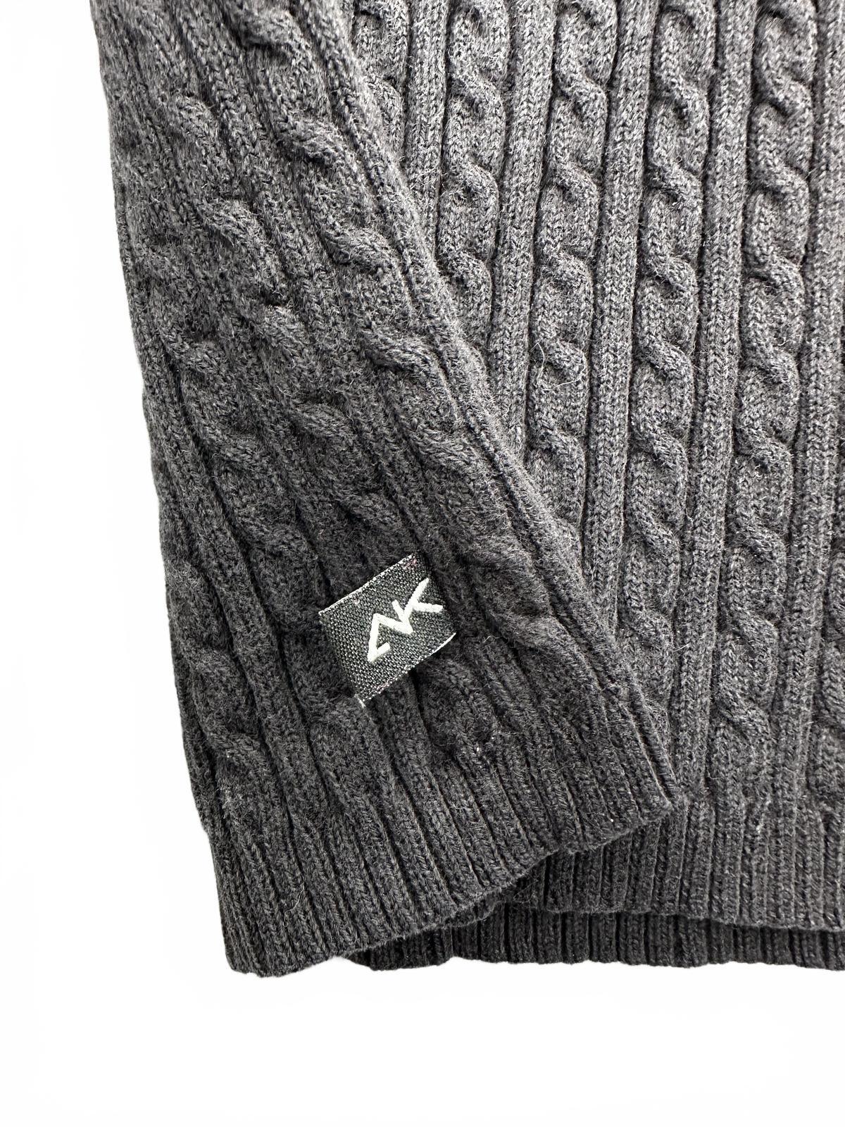 Anne Klein Black Cable Knit Turtleneck Sweater