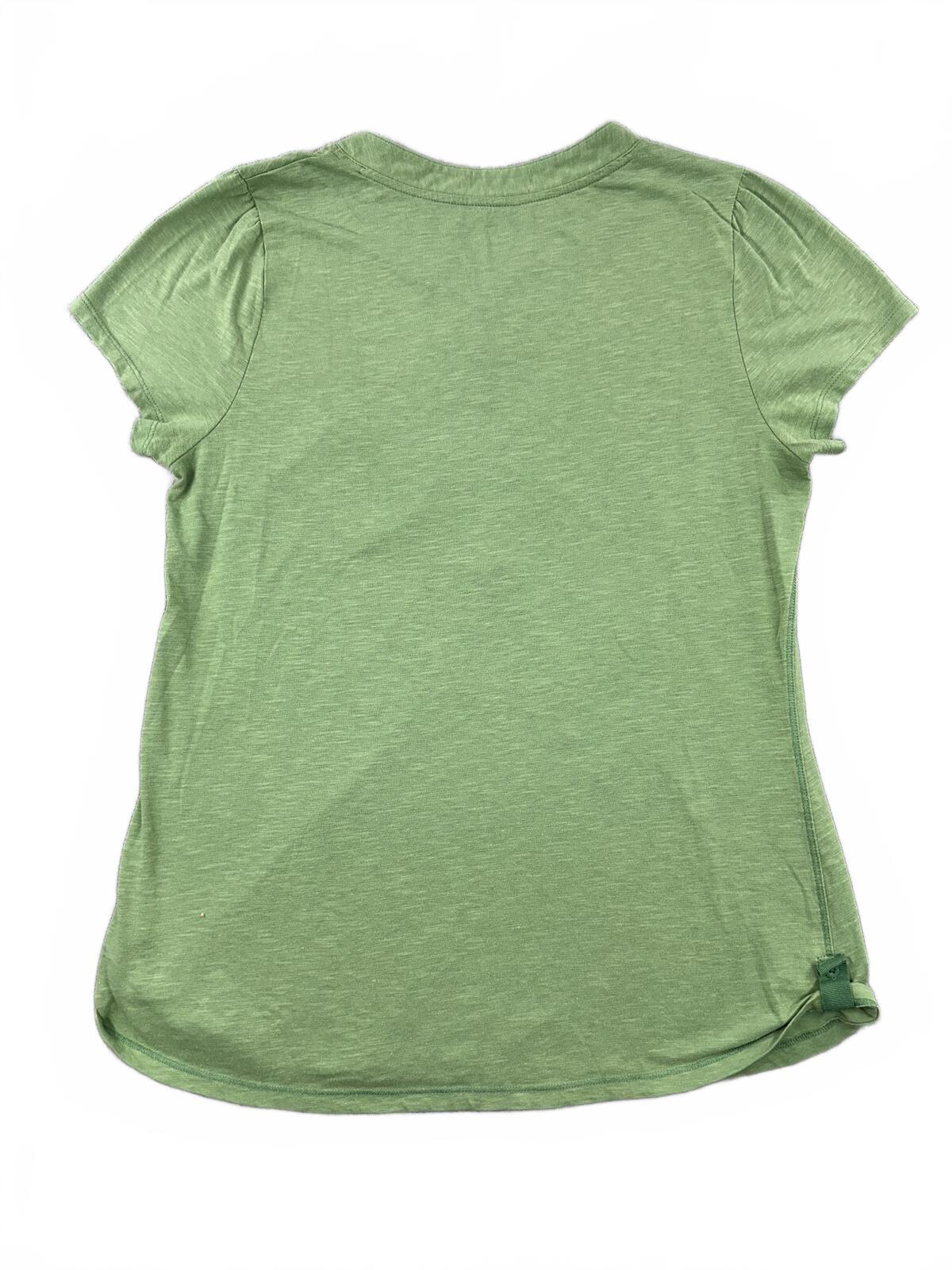 Sonoma Life Style Green Short Sleeve Henley Tee Y2K Fairycore Casual