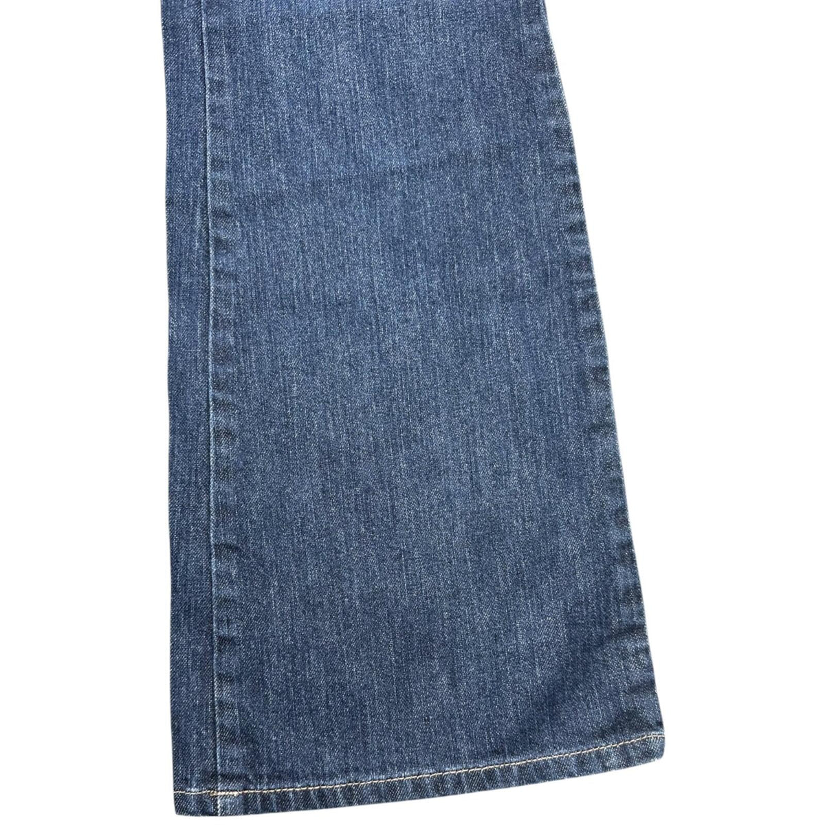 New York & Company Dark Wash Flare Jeans Mid Rise with Signature