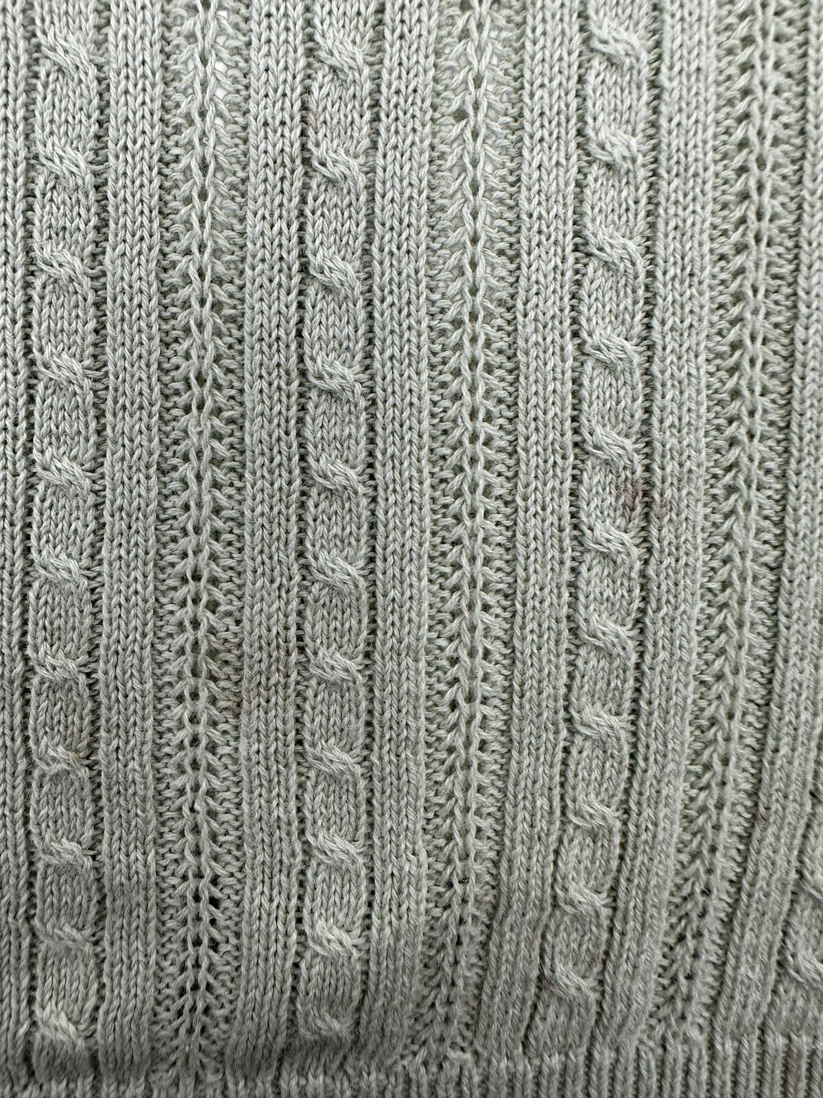 Foxcroft Sage Green Cable Knit Sleeveless Sweater Vest Y2K Fairycore Preppy