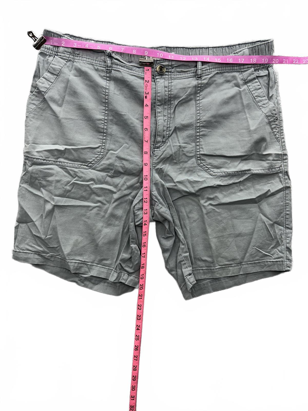 Sonoma Gray Cargo Shorts Elastic Waistband Casual