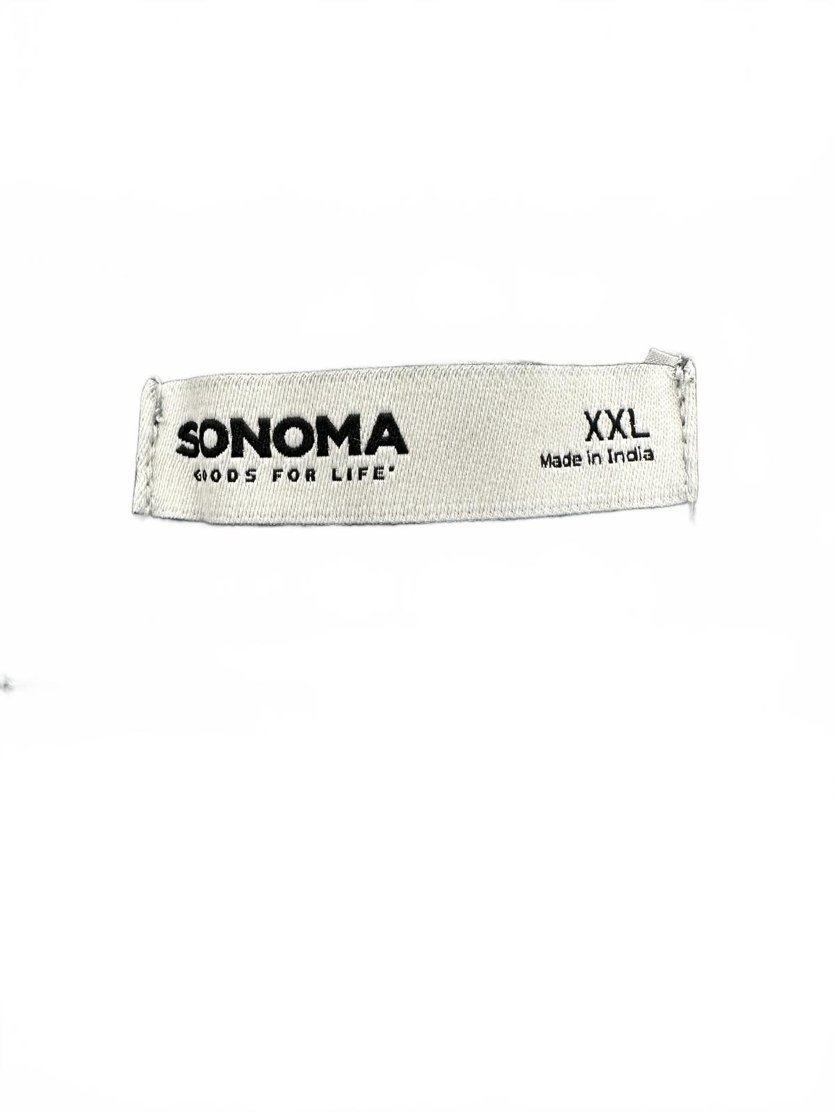 Sonoma Gray Cargo Shorts Elastic Waistband Casual