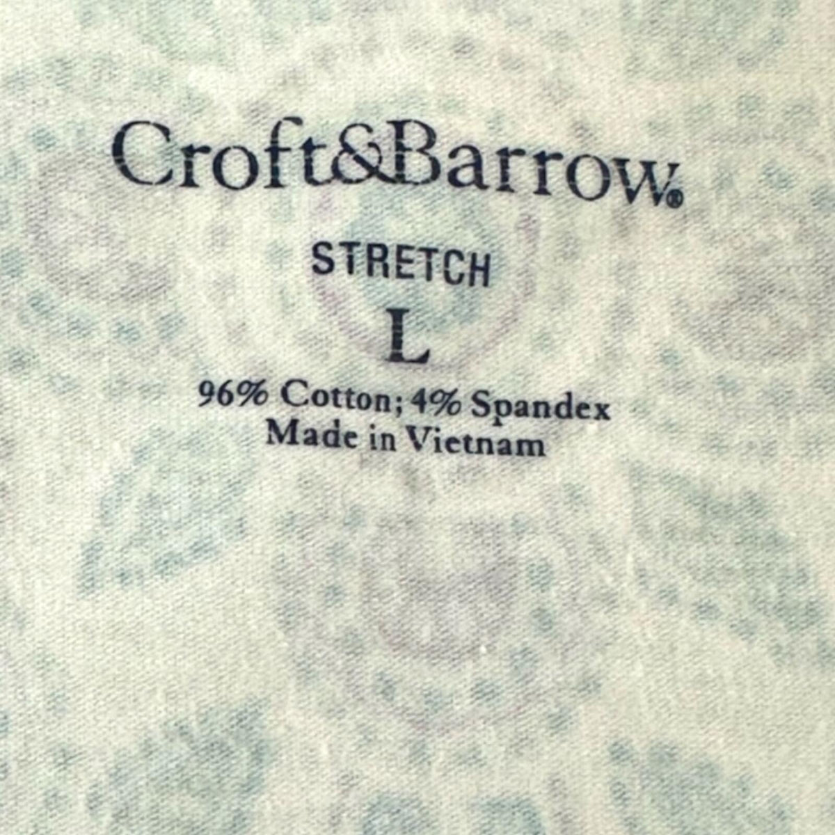Croft & Barrow Green Geometric Medallion Surplice Tank