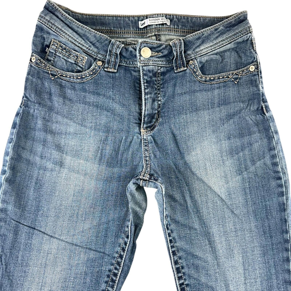 Lee Y2K Mid Rise Bootcut Jeans with Embroidered Back Pockets