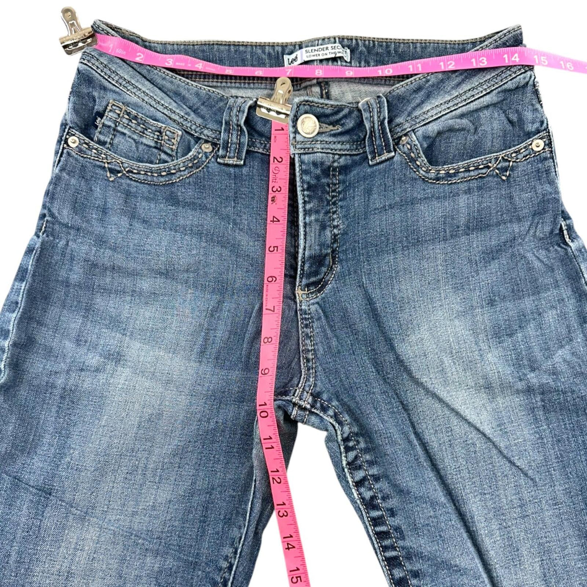 Lee Y2K Mid Rise Bootcut Jeans with Embroidered Back Pockets