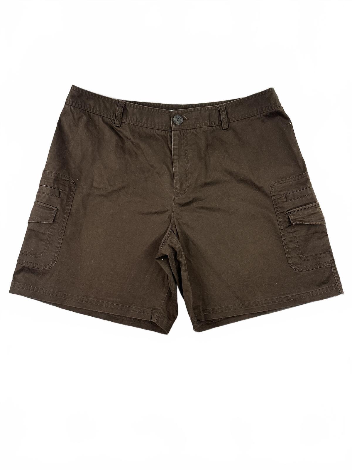 Charter Club Olive Brown Cargo Shorts Utility Y2K