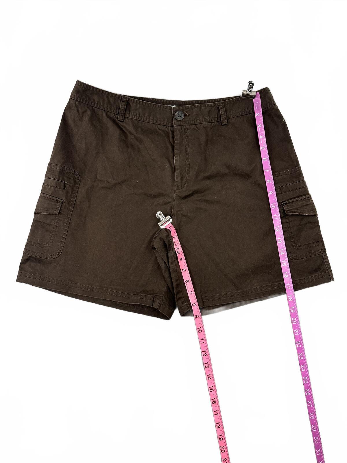 Charter Club Olive Brown Cargo Shorts Utility Y2K