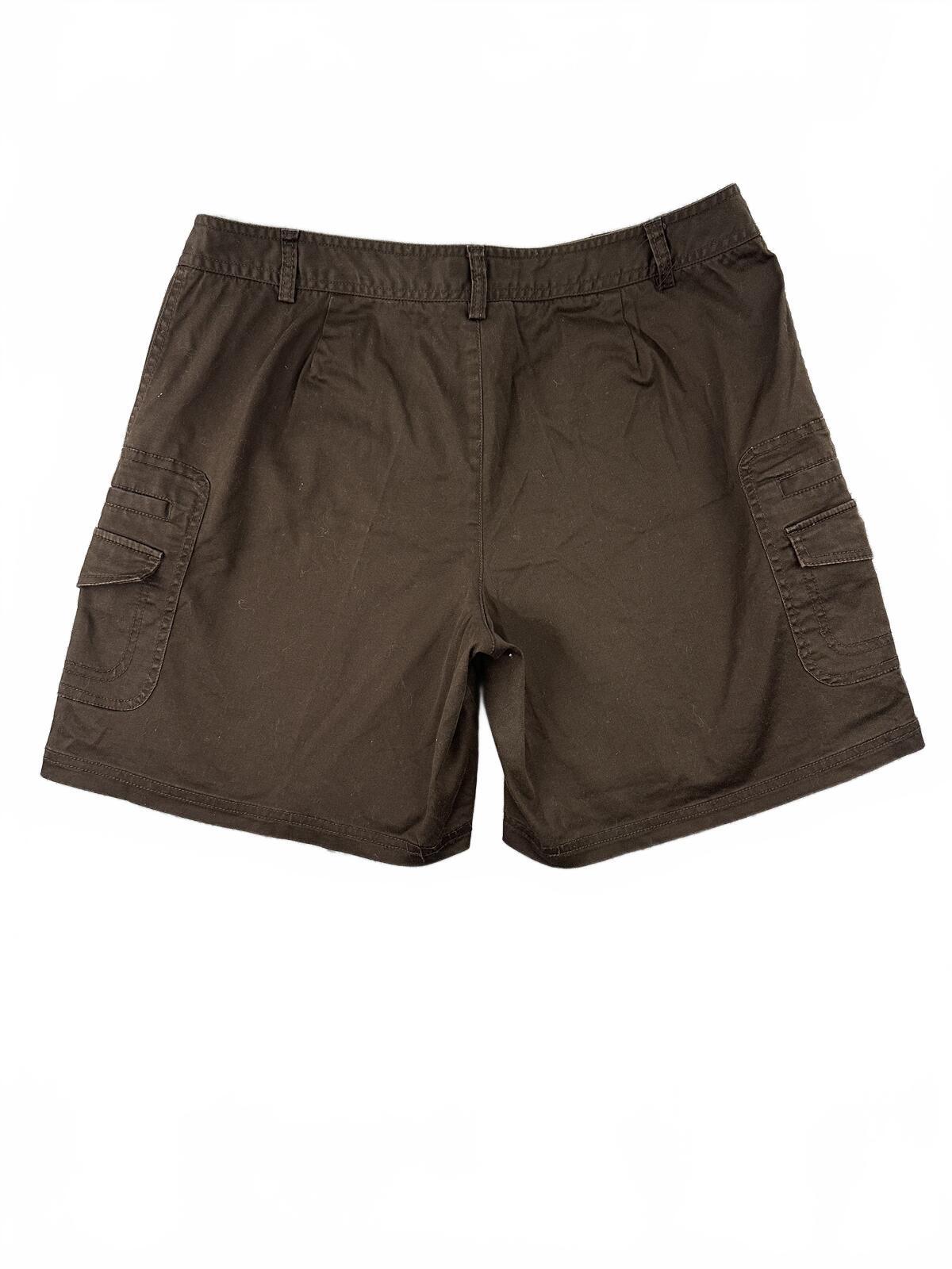 Charter Club Olive Brown Cargo Shorts Utility Y2K