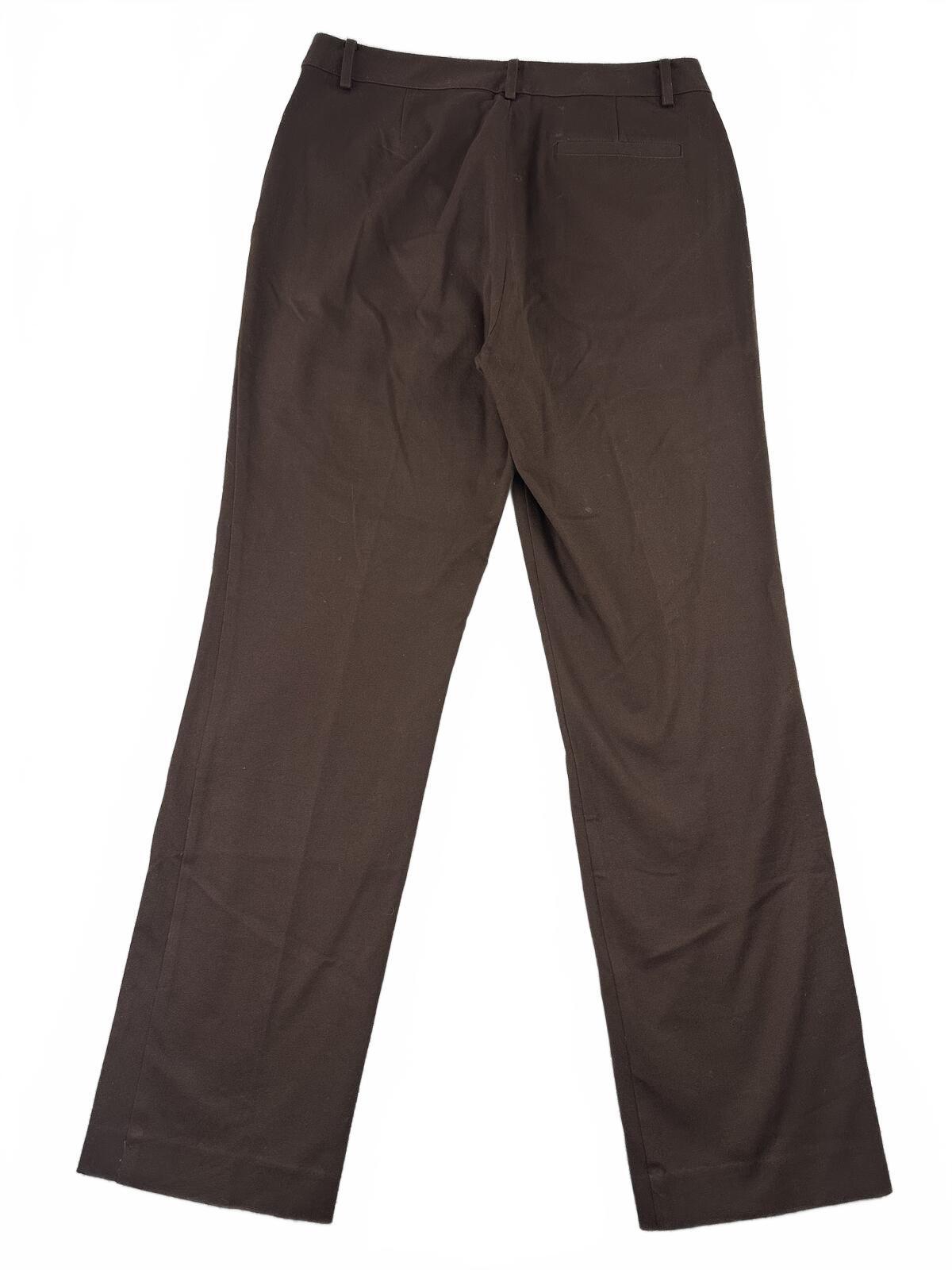Lauren Ralph Lauren Brown Tailored Trouser Pants Straight Leg Officewear