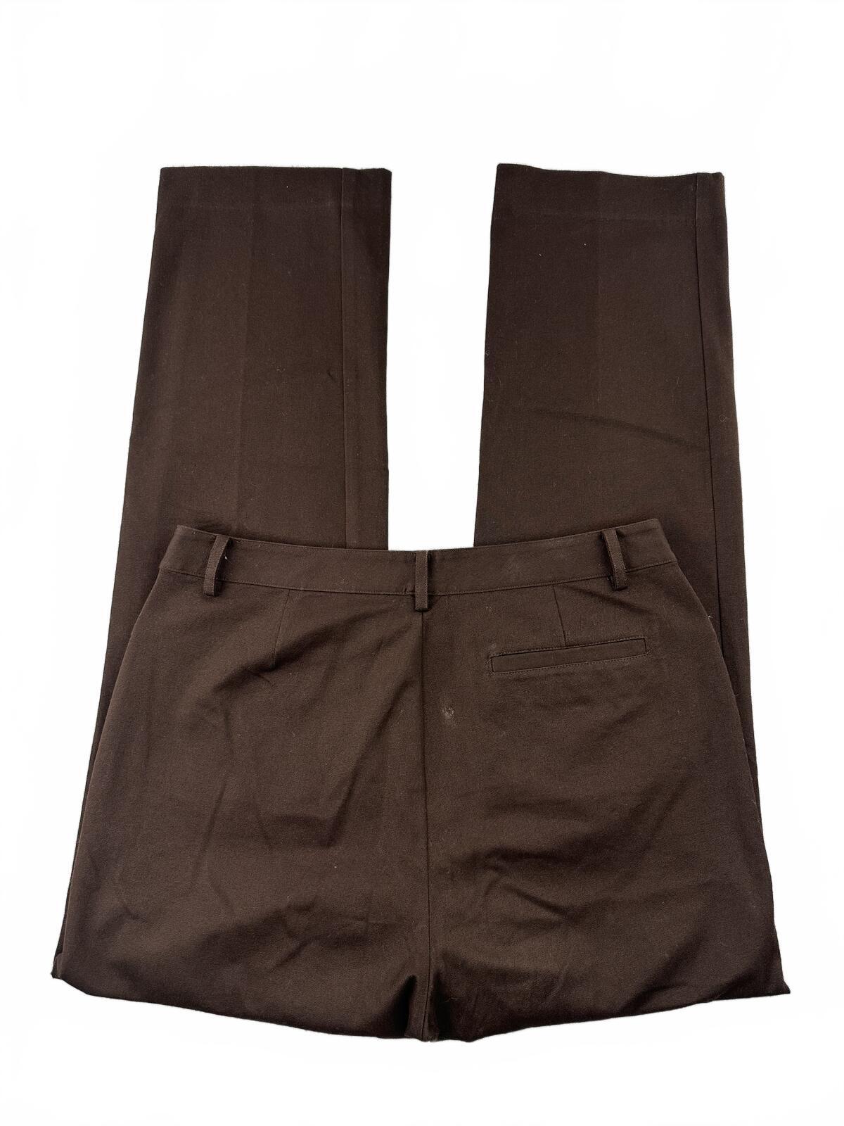 Lauren Ralph Lauren Brown Tailored Trouser Pants Straight Leg Officewear