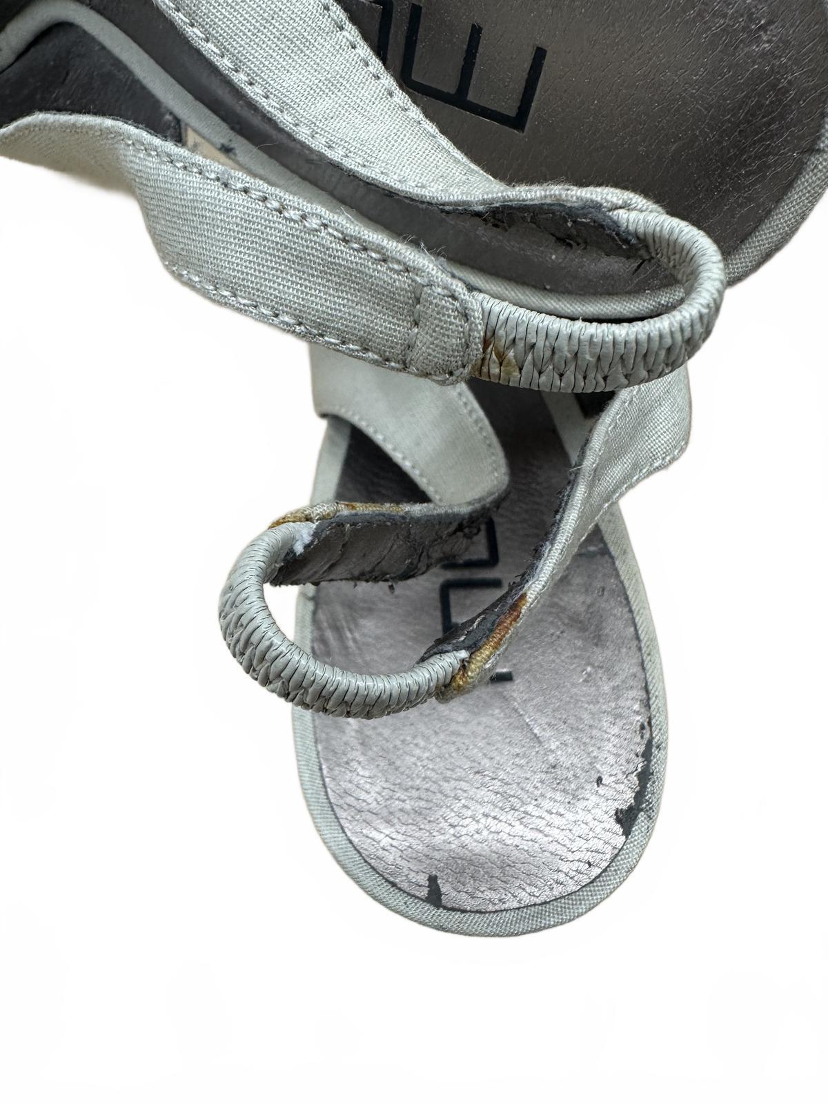 Moda International White Espadrille Wedge Slingback Sandals