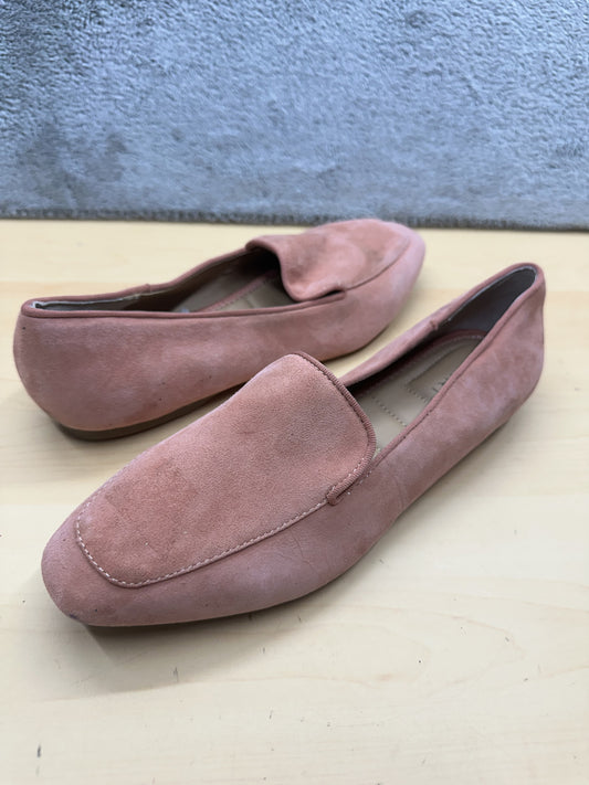 Tahari Pink Suede Loafers Classic Vintage Style