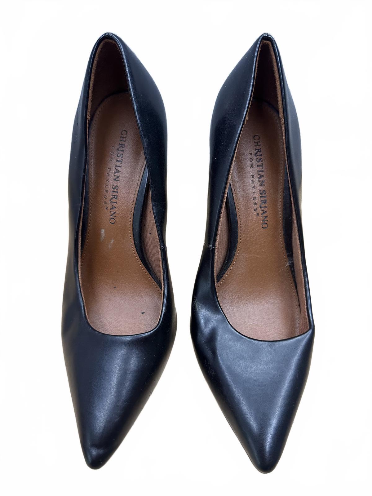 Christian Siriano Black Pumps Classic Pointed Toe Stiletto Heels