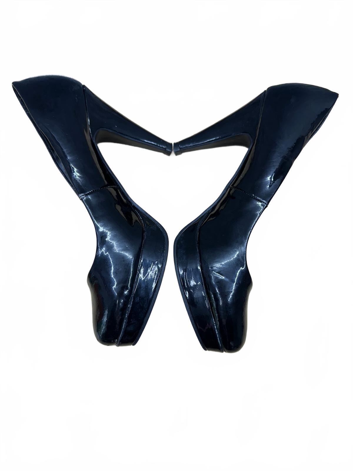 Call It Spring Black Patent Leather Platform Pumps