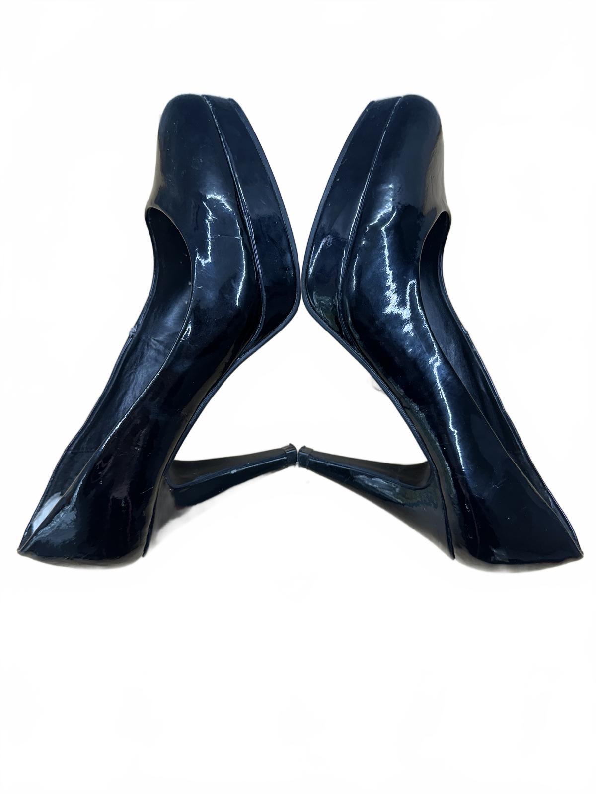 Call It Spring Black Patent Leather Platform Pumps