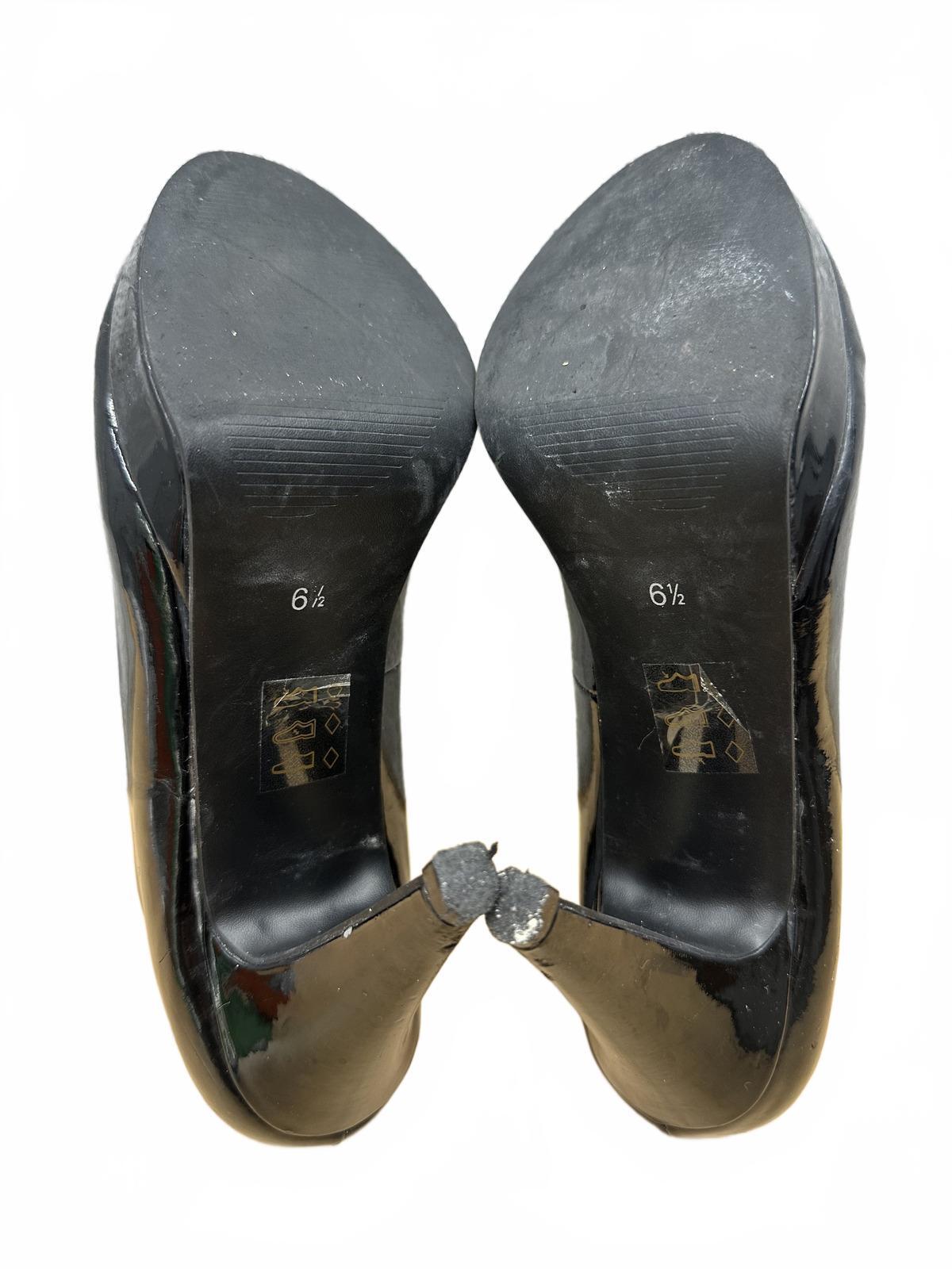 Call It Spring Black Patent Leather Platform Pumps