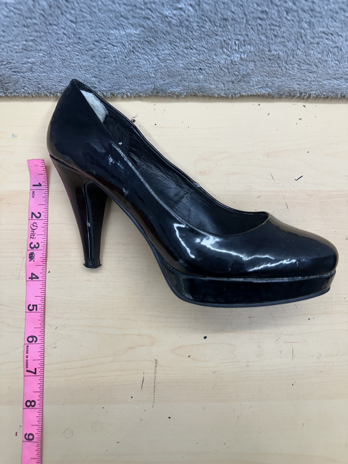 Call It Spring Black Patent Leather Platform Pumps