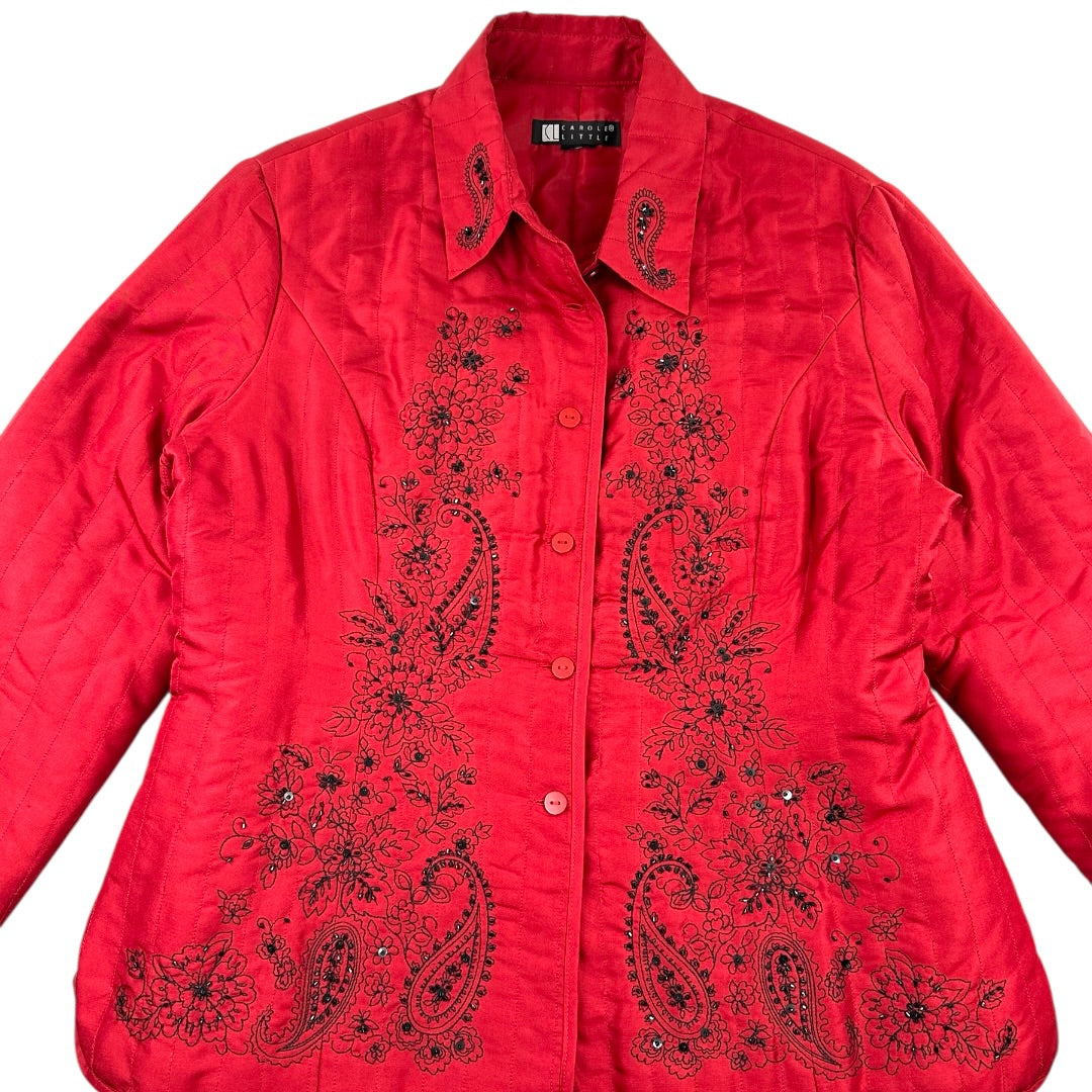 Vintage Carole Little Quilted Silk Jacket