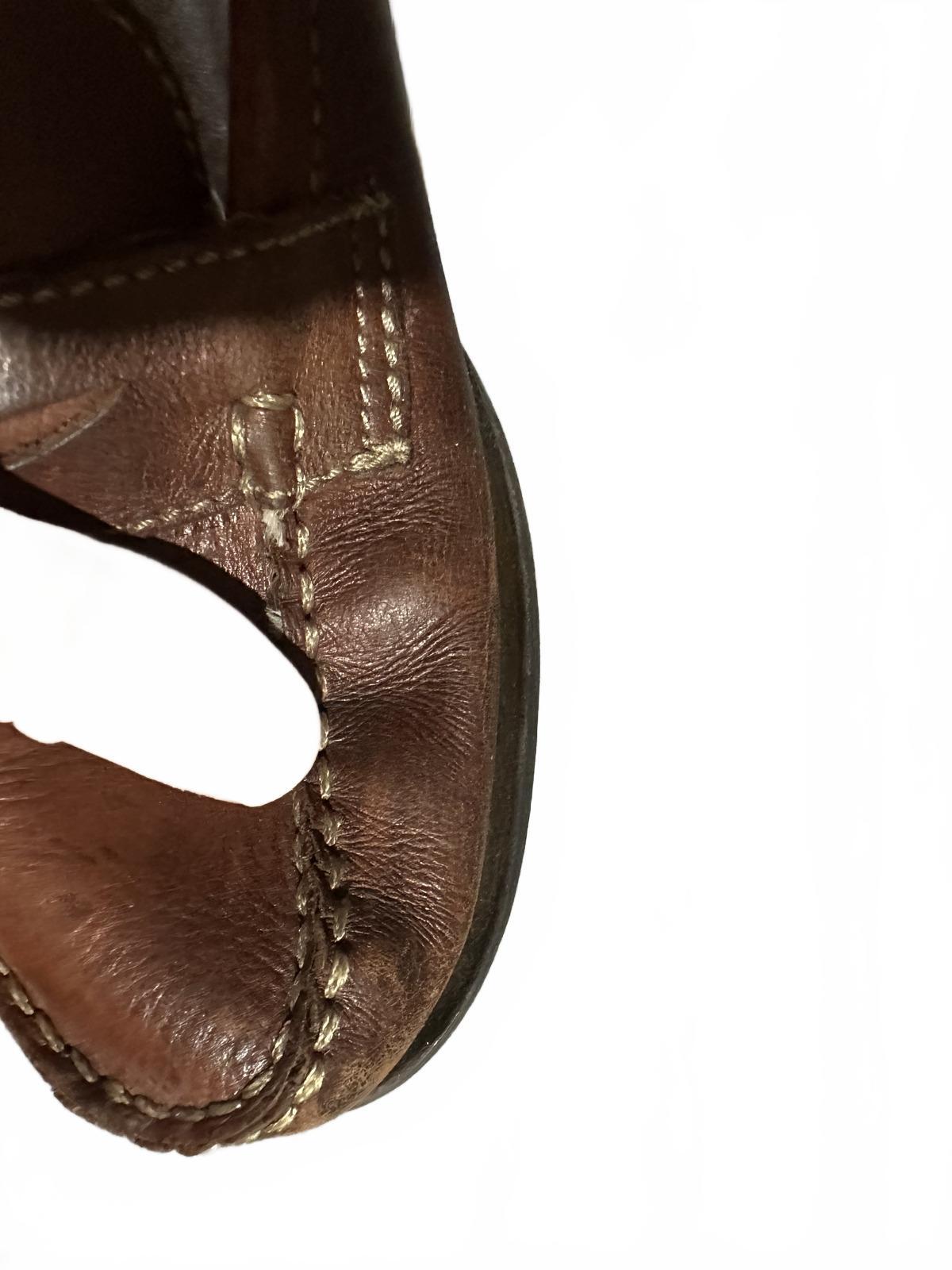 Basswood Brown Leather Loafers Classic Vintage Style Slip On Shoes