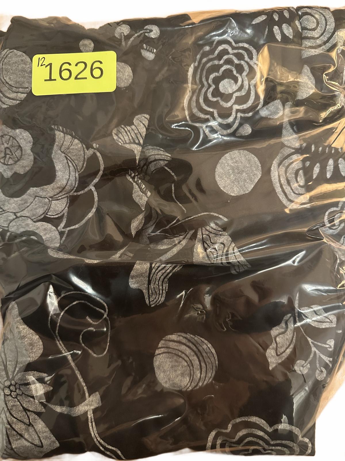 Fresh Produce Vintage Floral Ruffle Hem Black White Tiered Skirt