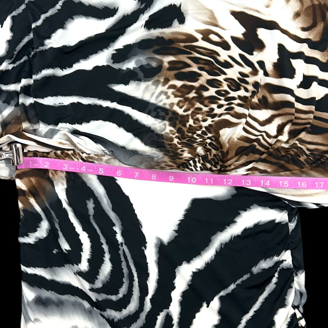 Y2K Joseph Ribkoff Animal Print Top