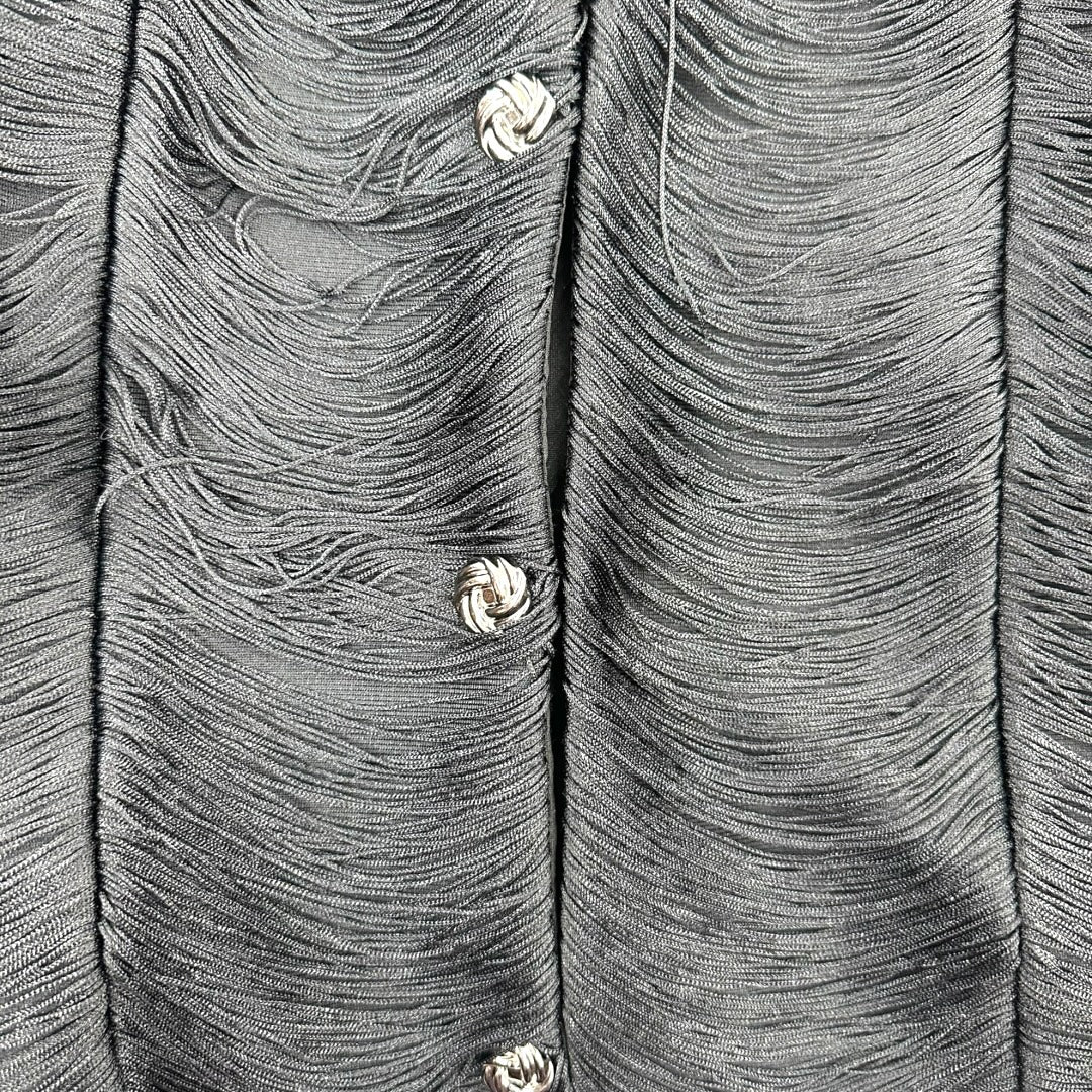 AKIRA String Along Fringe Detail Blazer