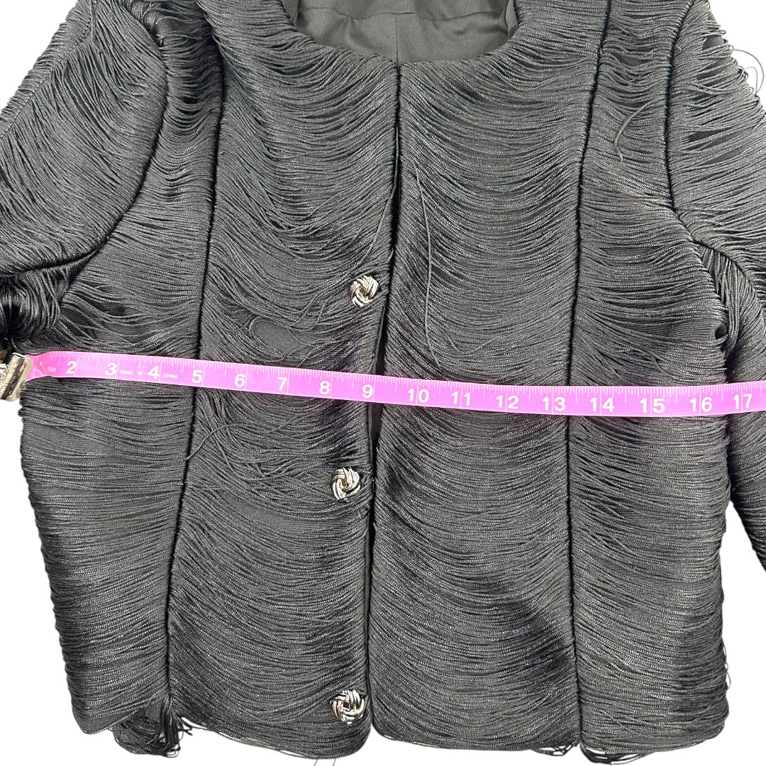 AKIRA String Along Fringe Detail Blazer