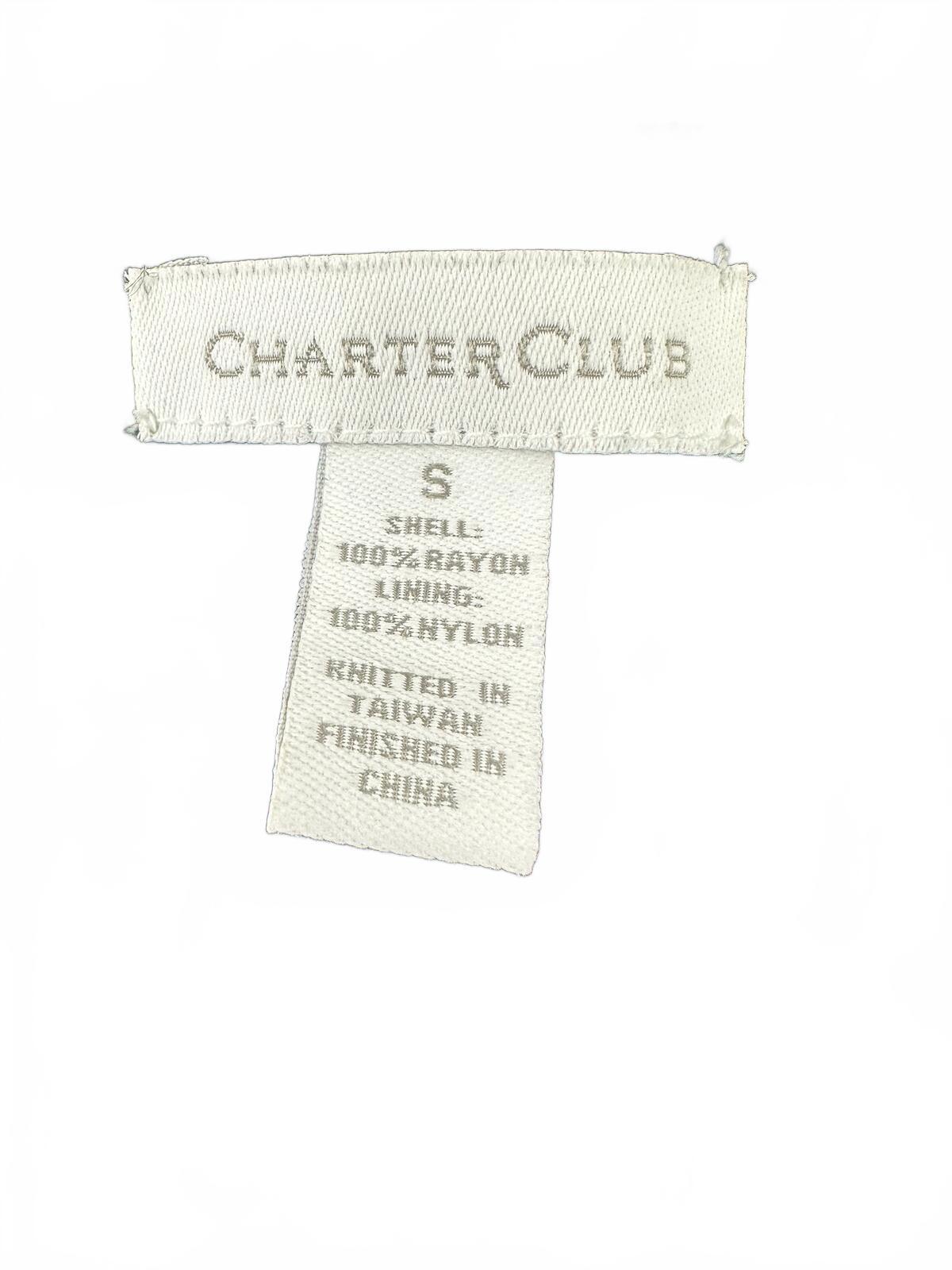 Charter Club Striped Knit Tank Top Blue Green Casual Summer