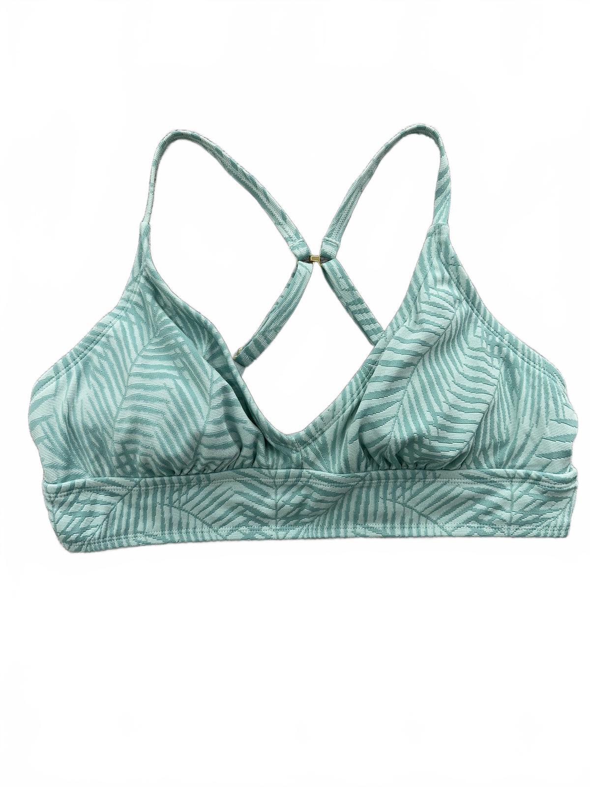 Freshwater Light Blue Palm Leaf Swimsuit