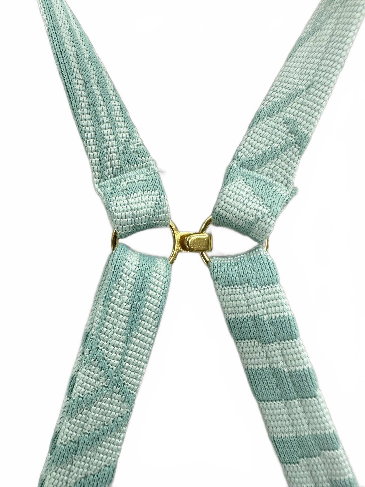 Freshwater Light Blue Palm Leaf Swimsuit