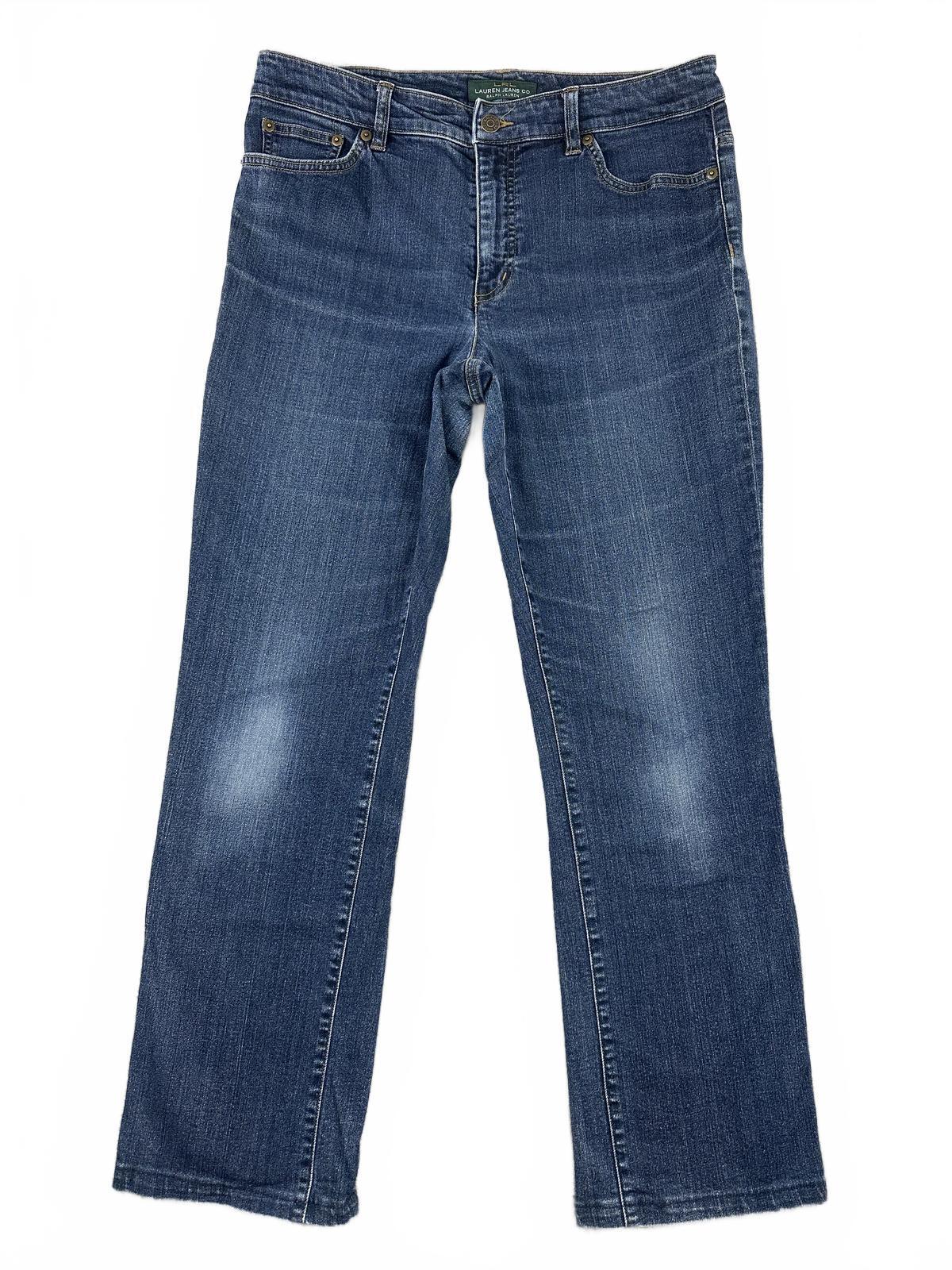 Lauren Jeans Co. Ralph Lauren Classic Straight Leg Blue Denim Jeans