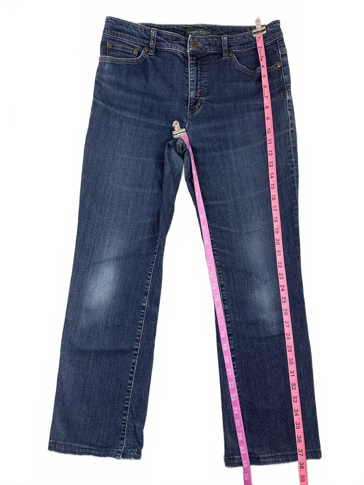 Lauren Jeans Co. Ralph Lauren Classic Straight Leg Blue Denim Jeans