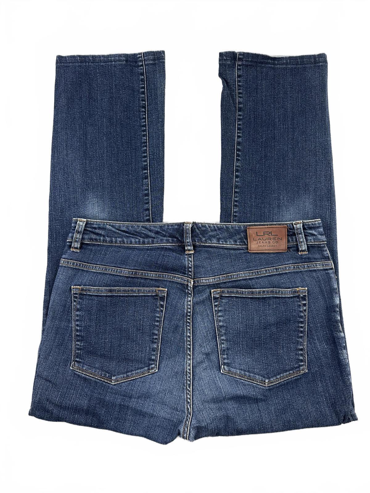 Lauren Jeans Co. Ralph Lauren Classic Straight Leg Blue Denim Jeans
