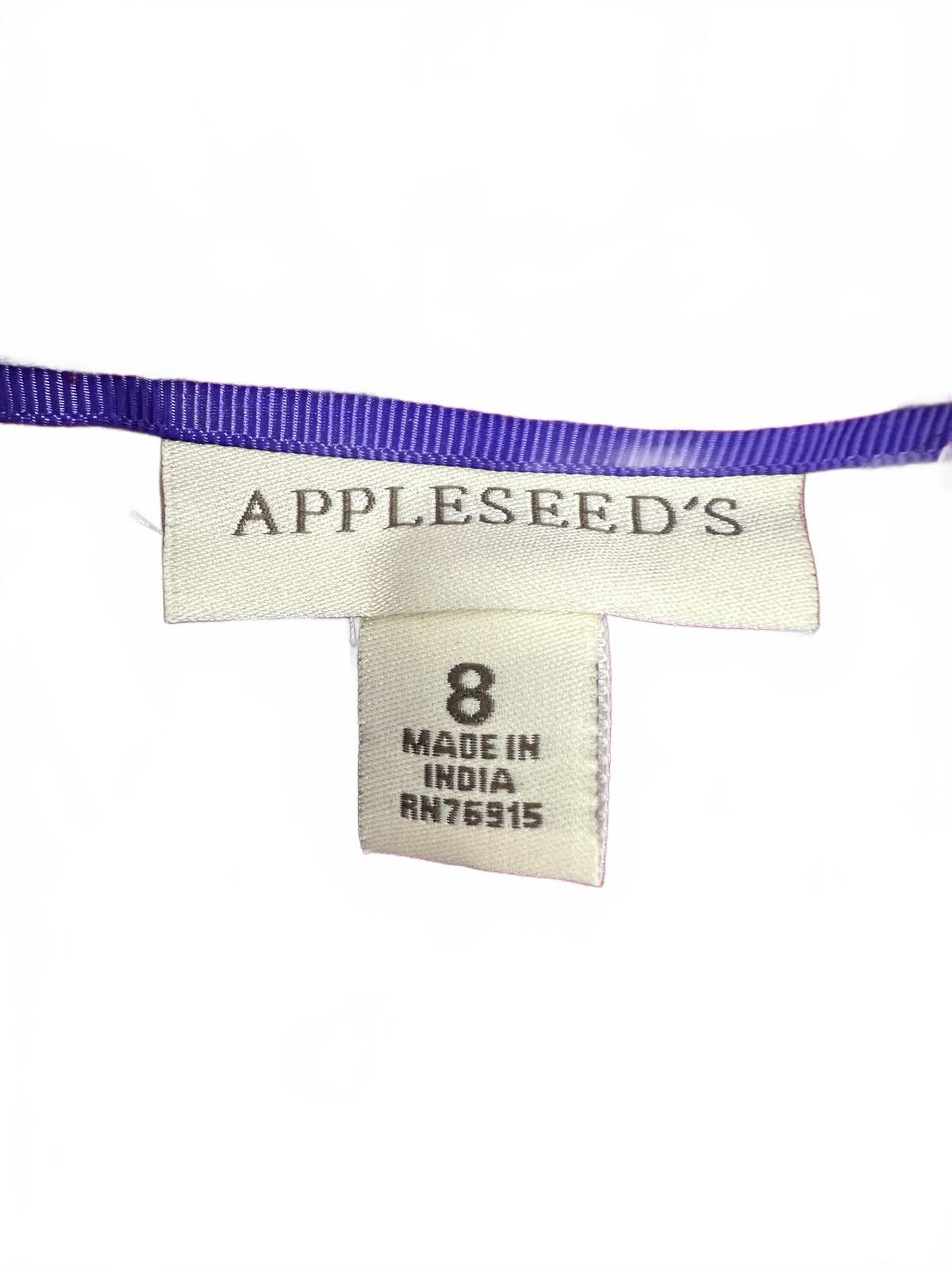 Appleseed's Purple Floral Button Up Shirt Long Sleeve Classic Collar