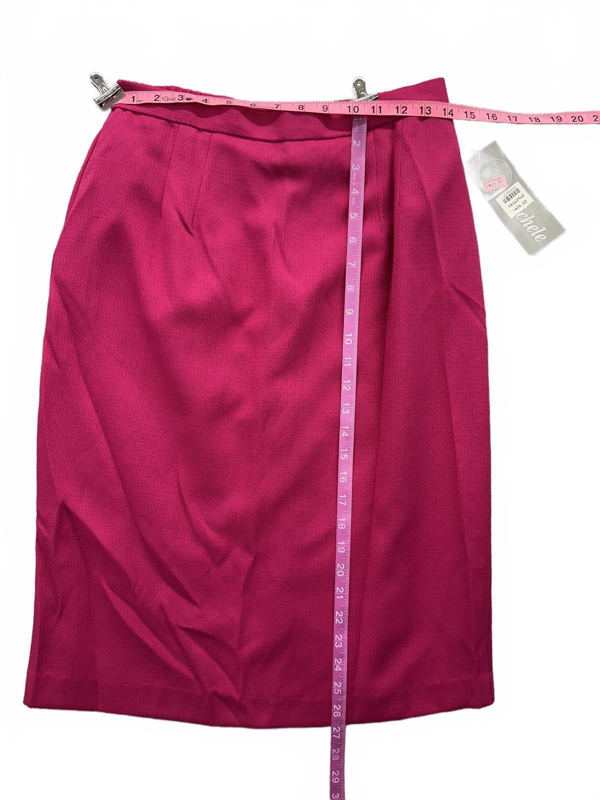 NWT MICHELE Vintage Pink Pencil Skirt Classic Retro